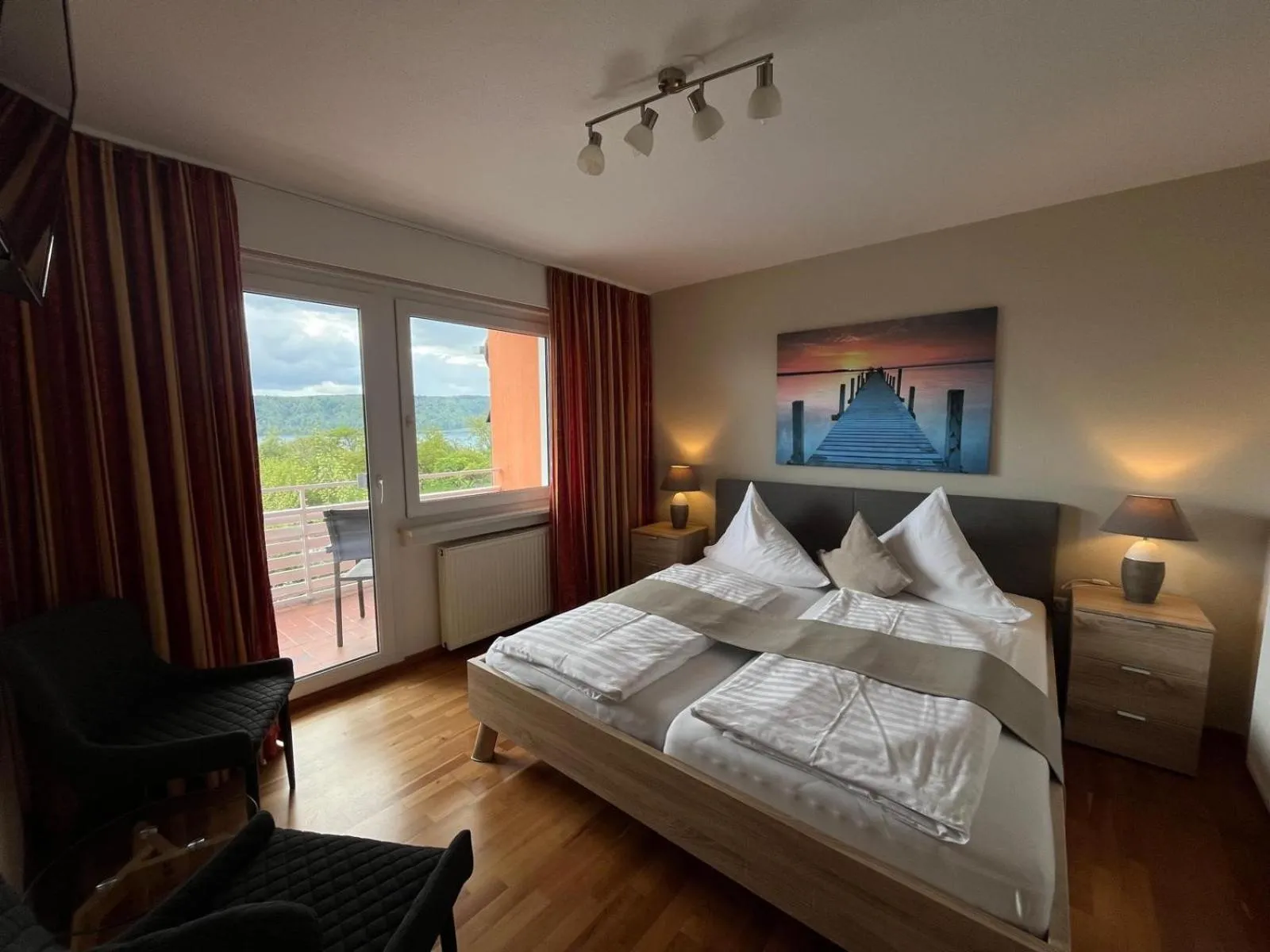 Bed in Hotel Landhaus Sternen