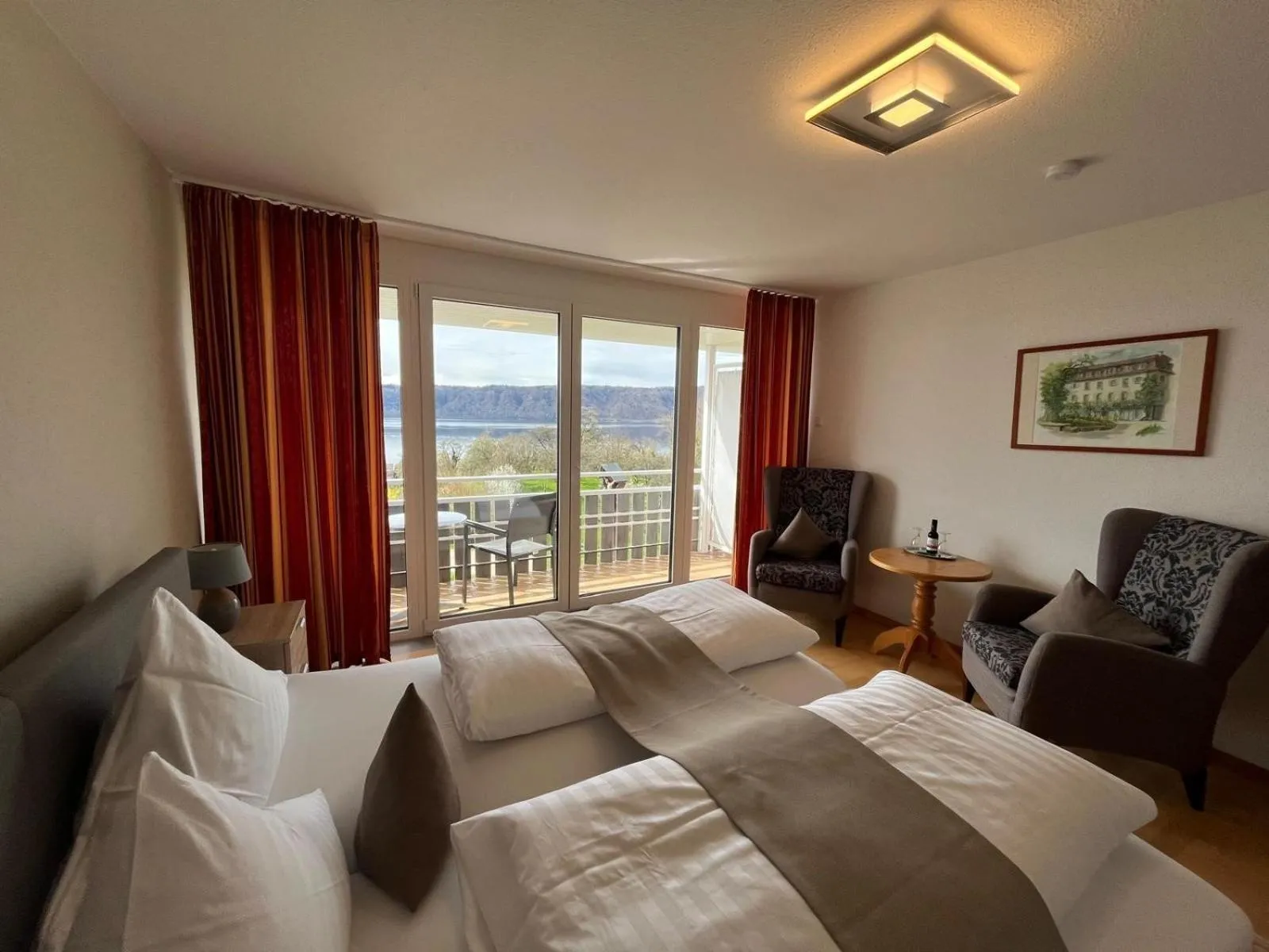 Bed in Hotel Landhaus Sternen