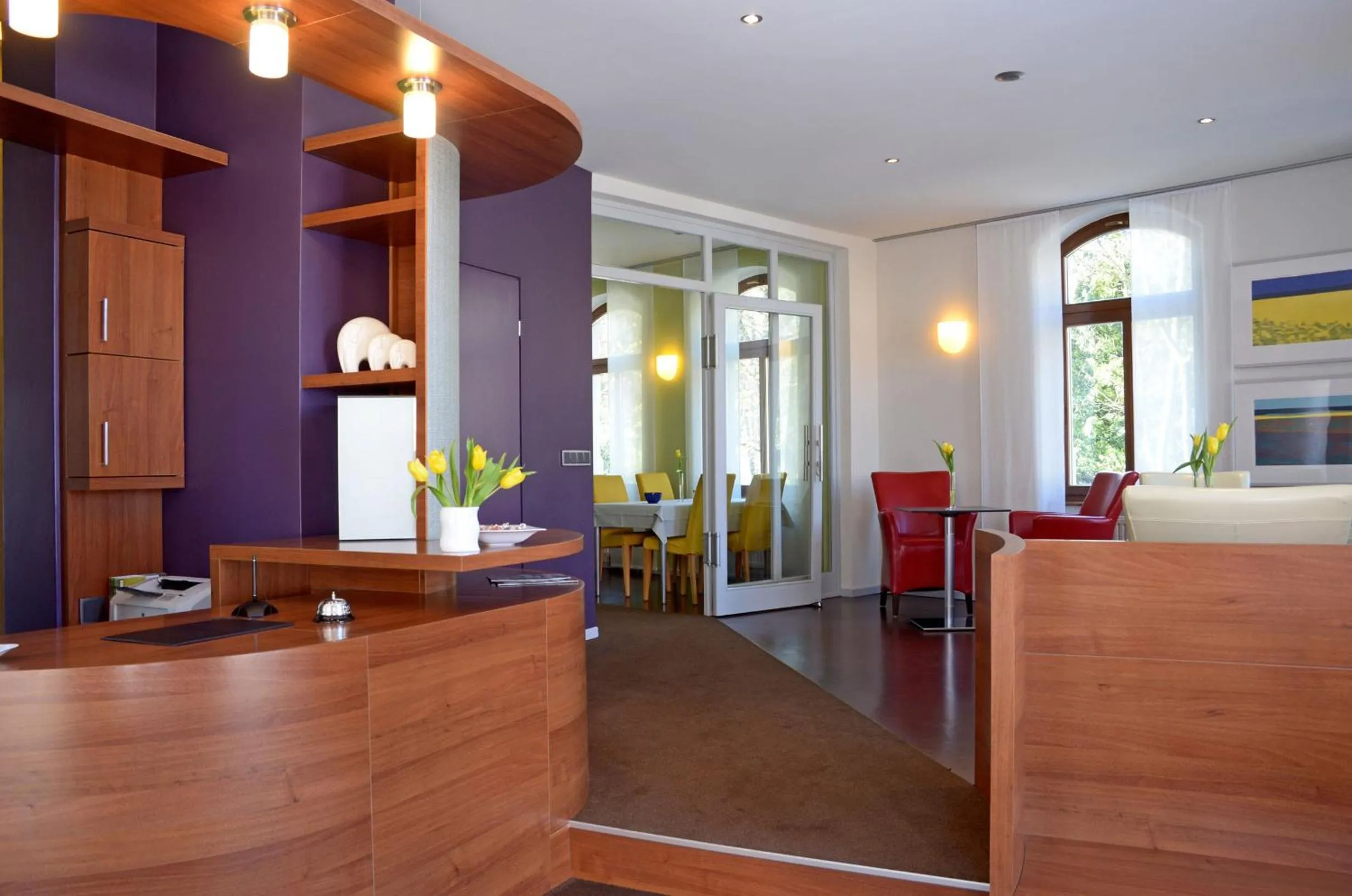 Lobby or reception in Hotel & Apartments Fürstenhof am Bauhaus