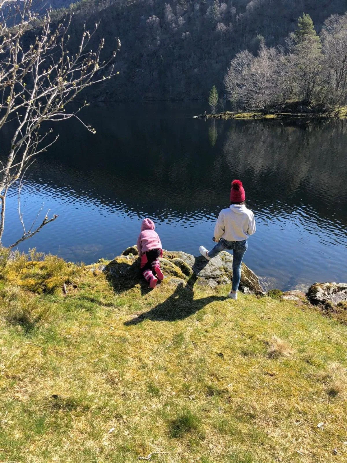 Lake view in Grimen Camping