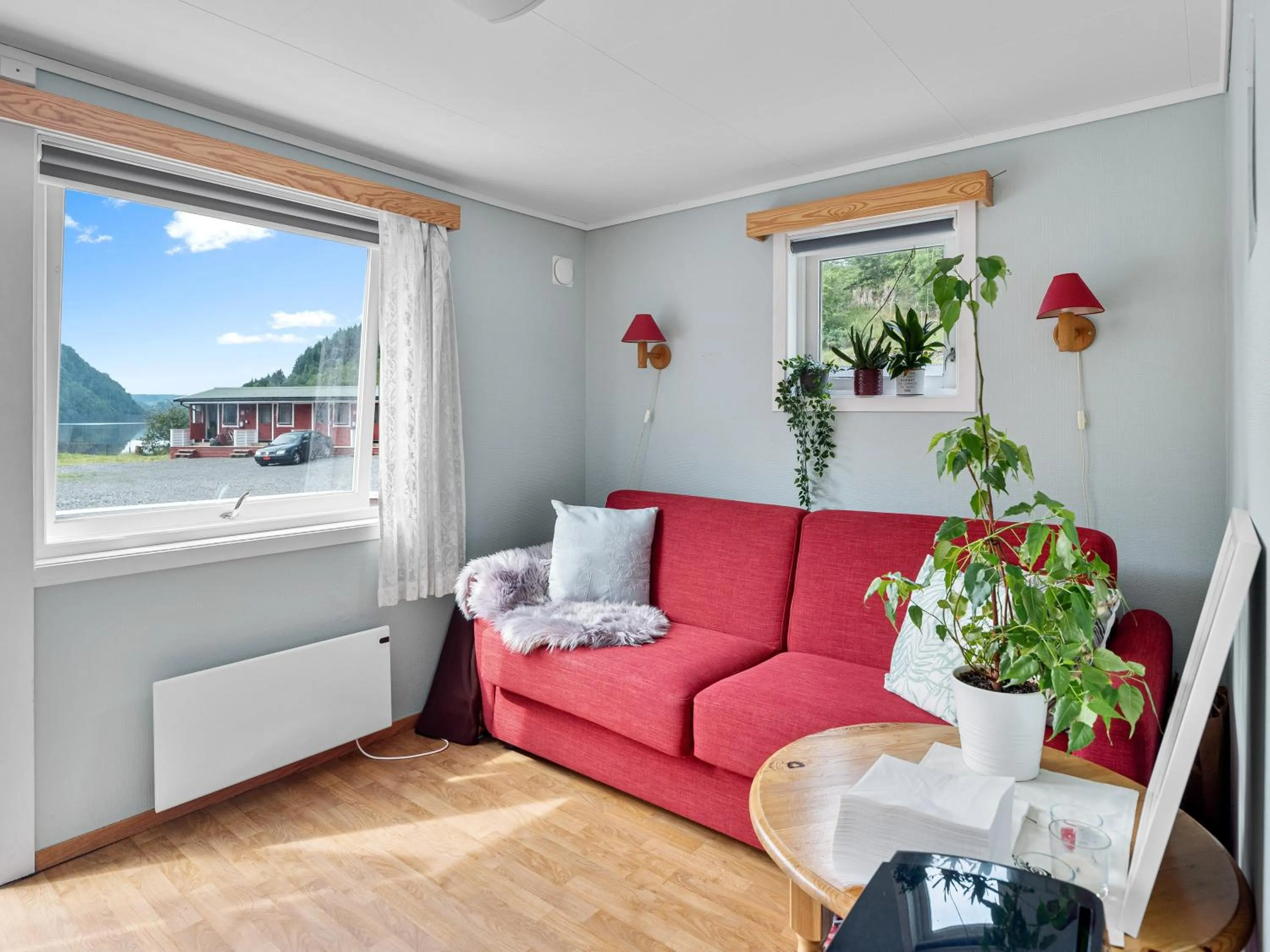 Living room in Grimen Camping