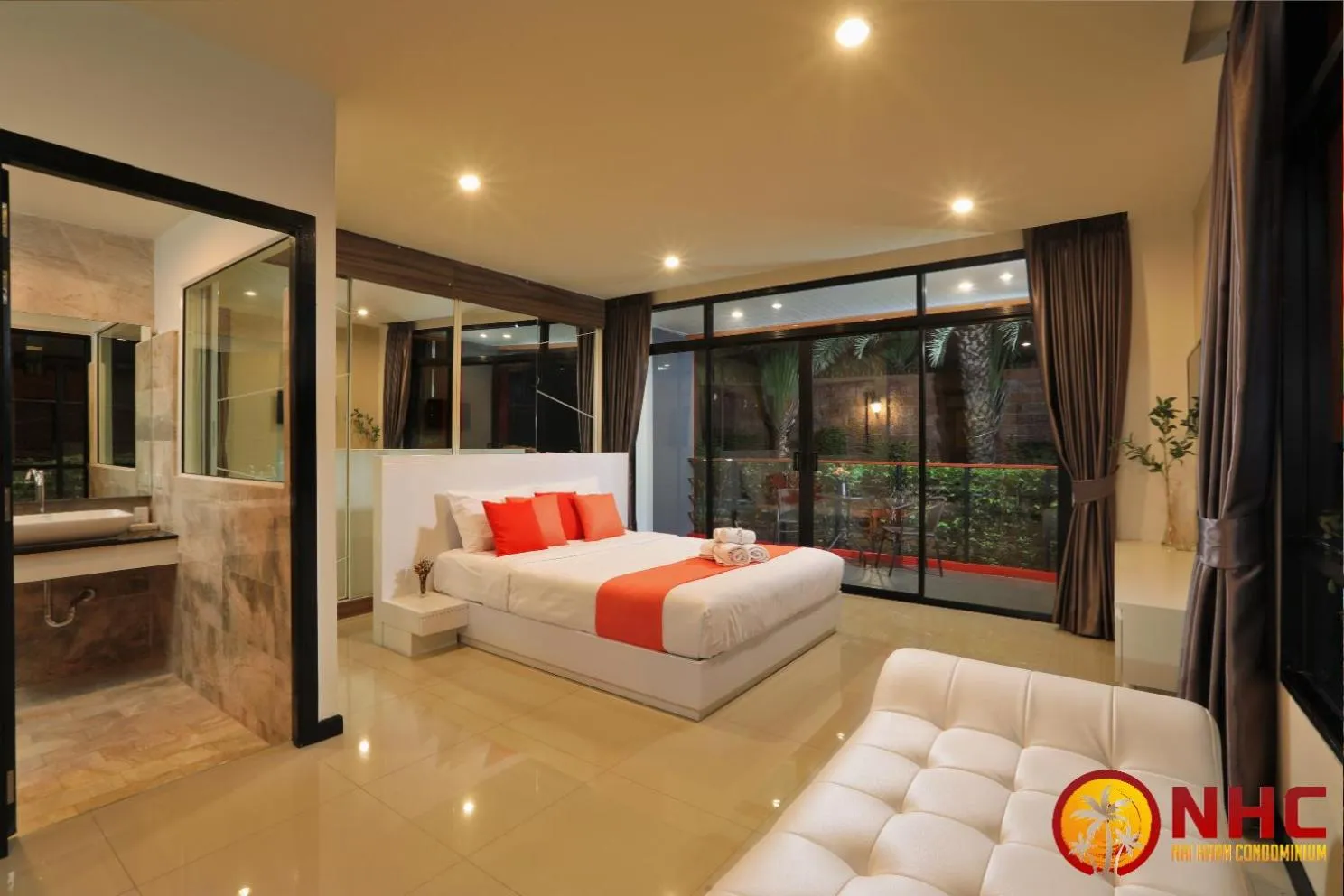 Bed in Nai Harn Condominium