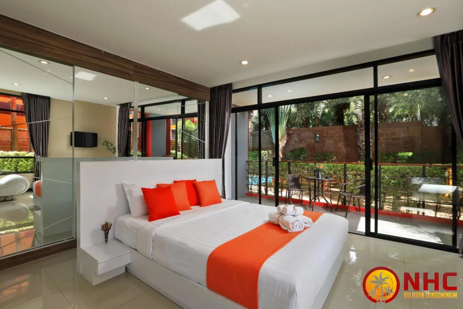 Bed in Nai Harn Condominium