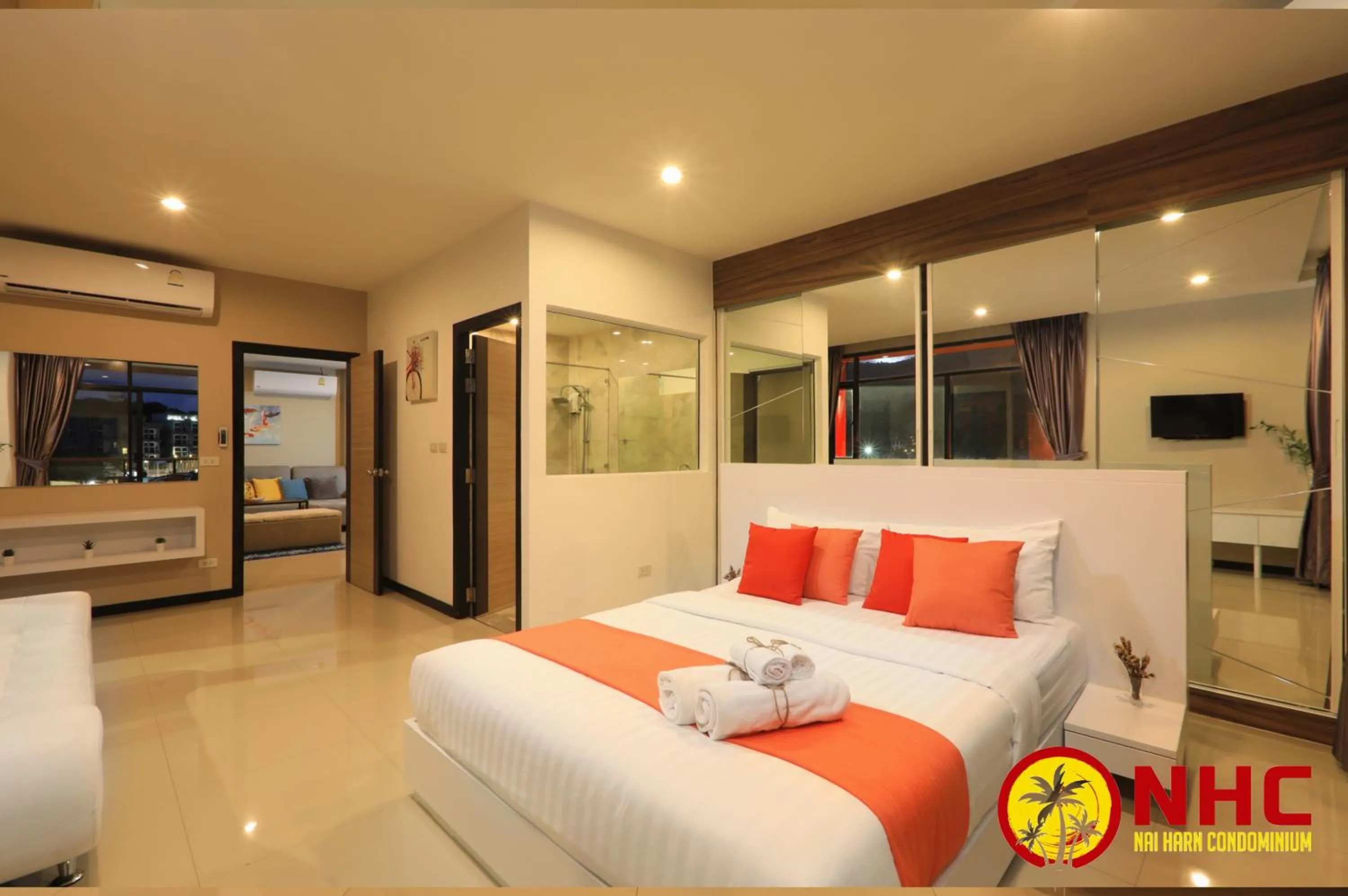 Bed in Nai Harn Condominium