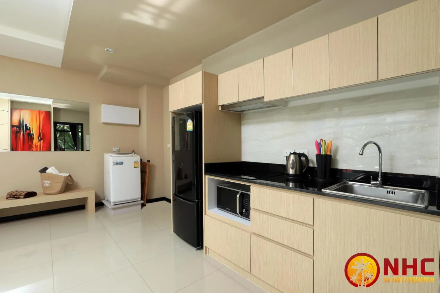 Kitchen or kitchenette in Nai Harn Condominium