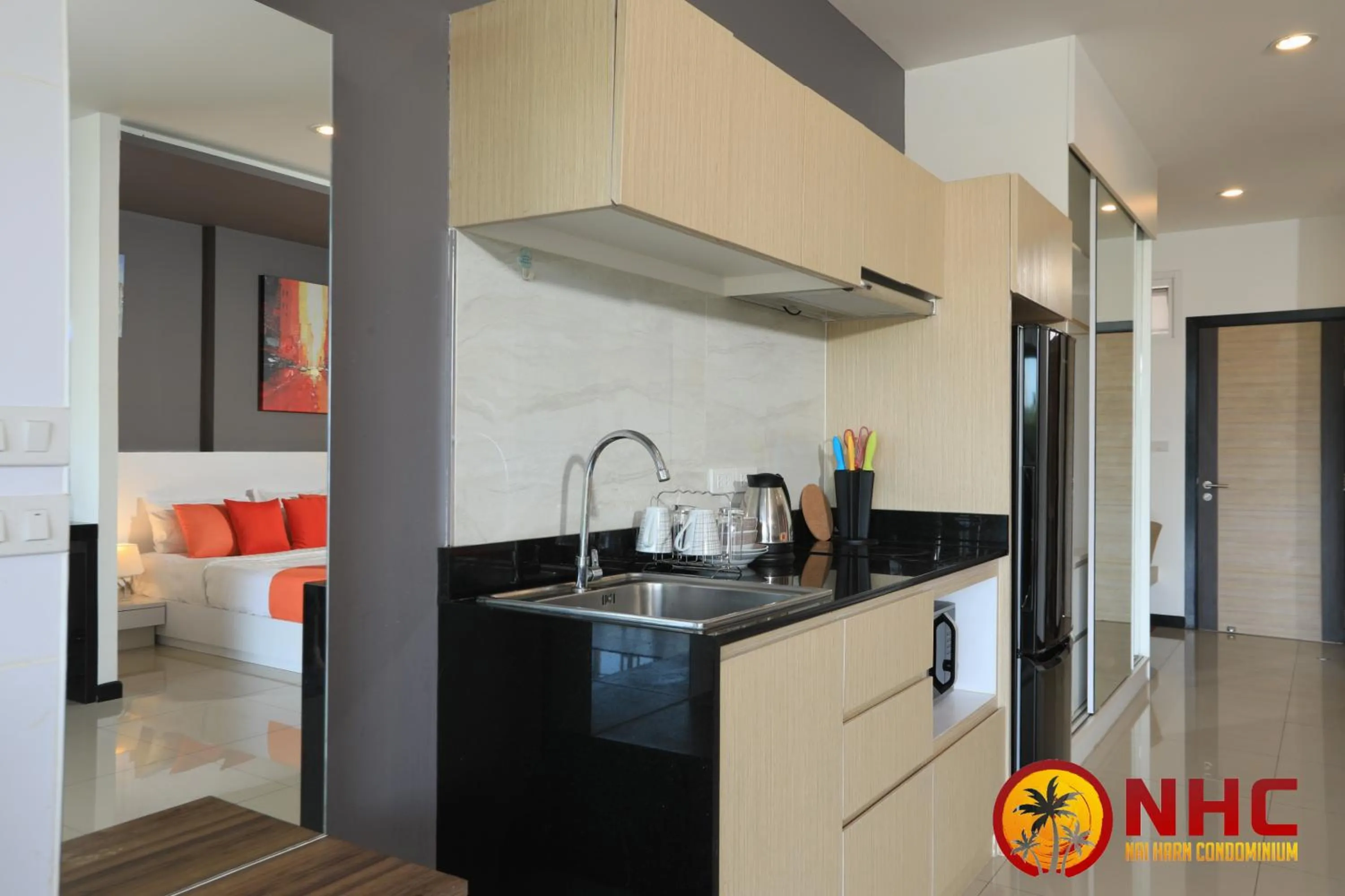 Kitchen or kitchenette in Nai Harn Condominium