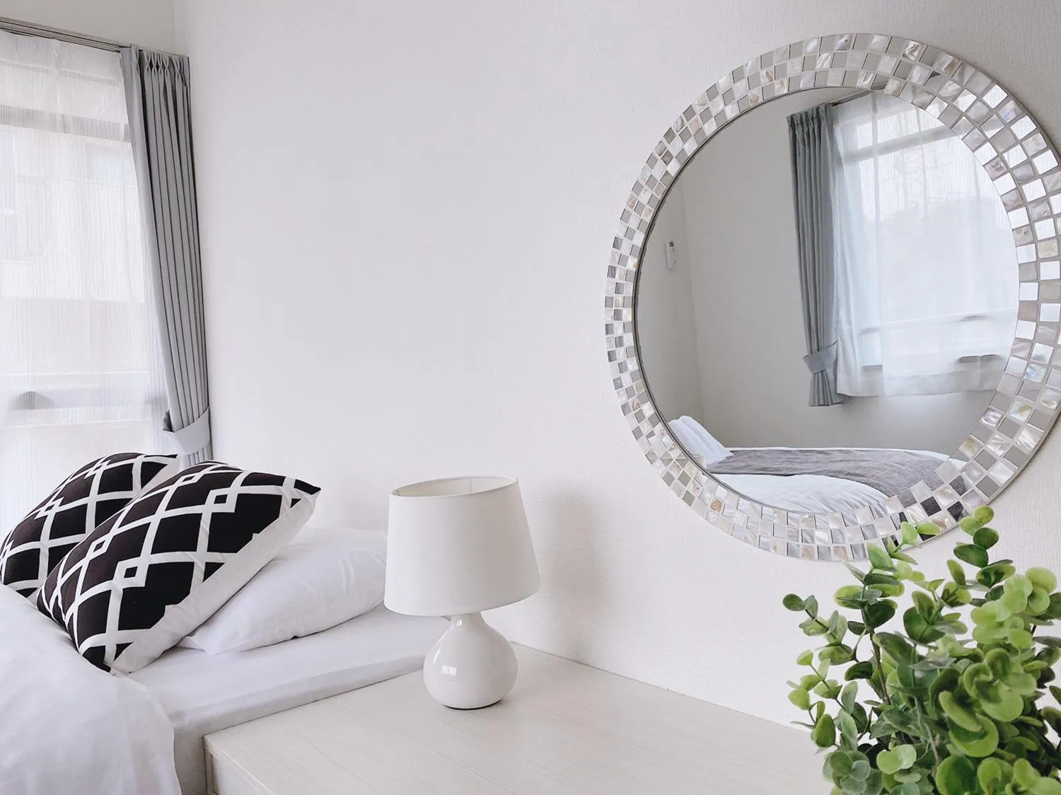 Bed in OUCHI HOTEL Itsukaichi