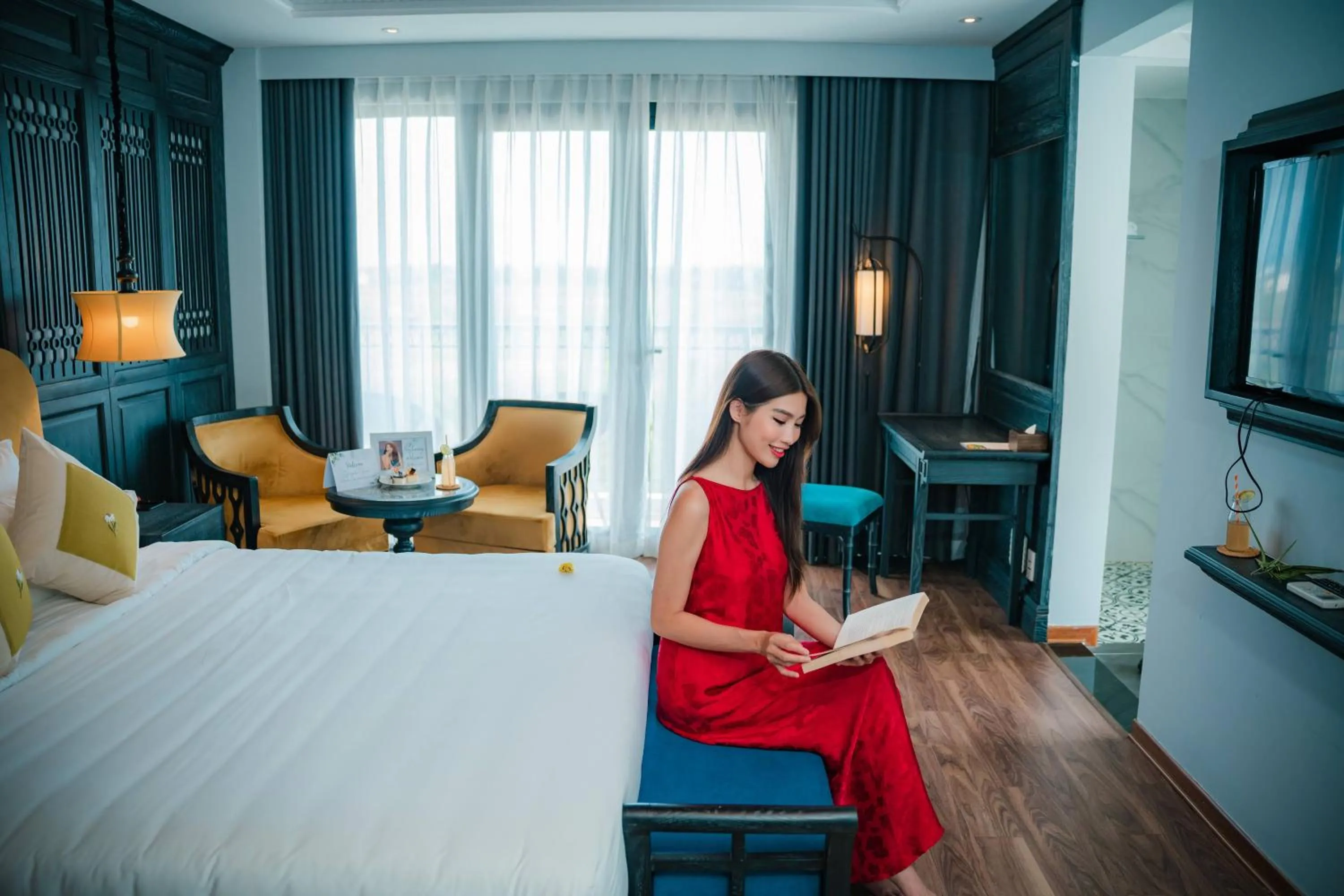 Bedroom, Bed in Shining Riverside Hoi An Boutique & Spa