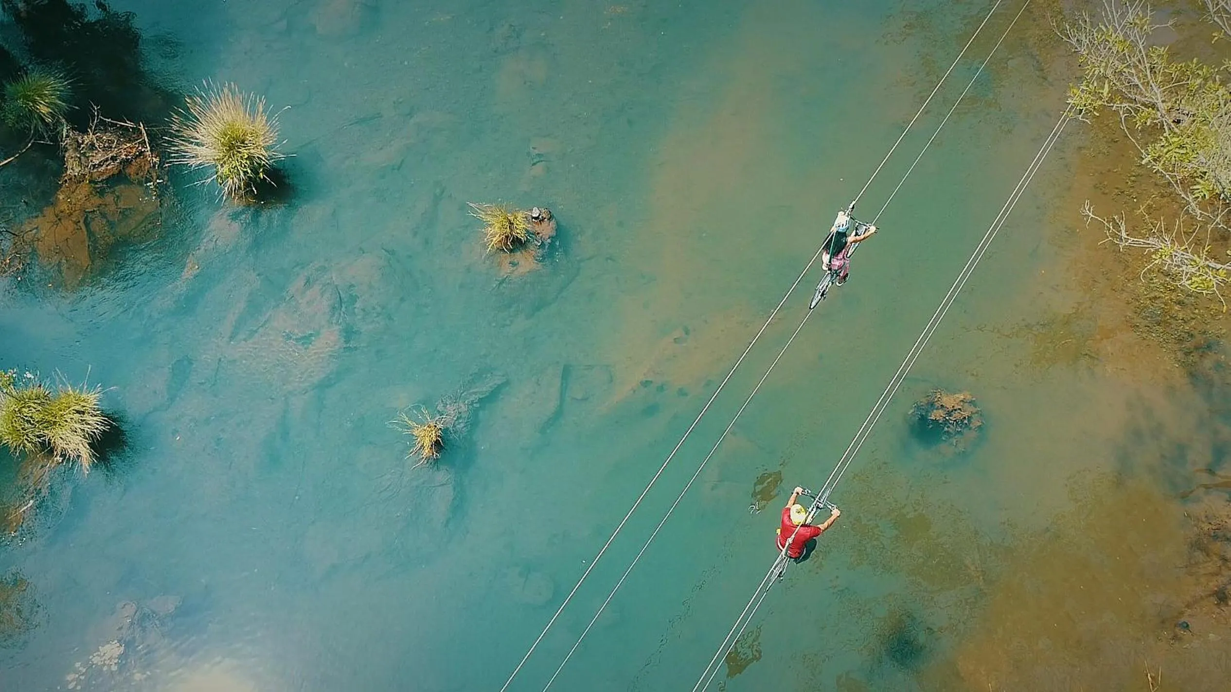 People in Whistling Woodzs Resort