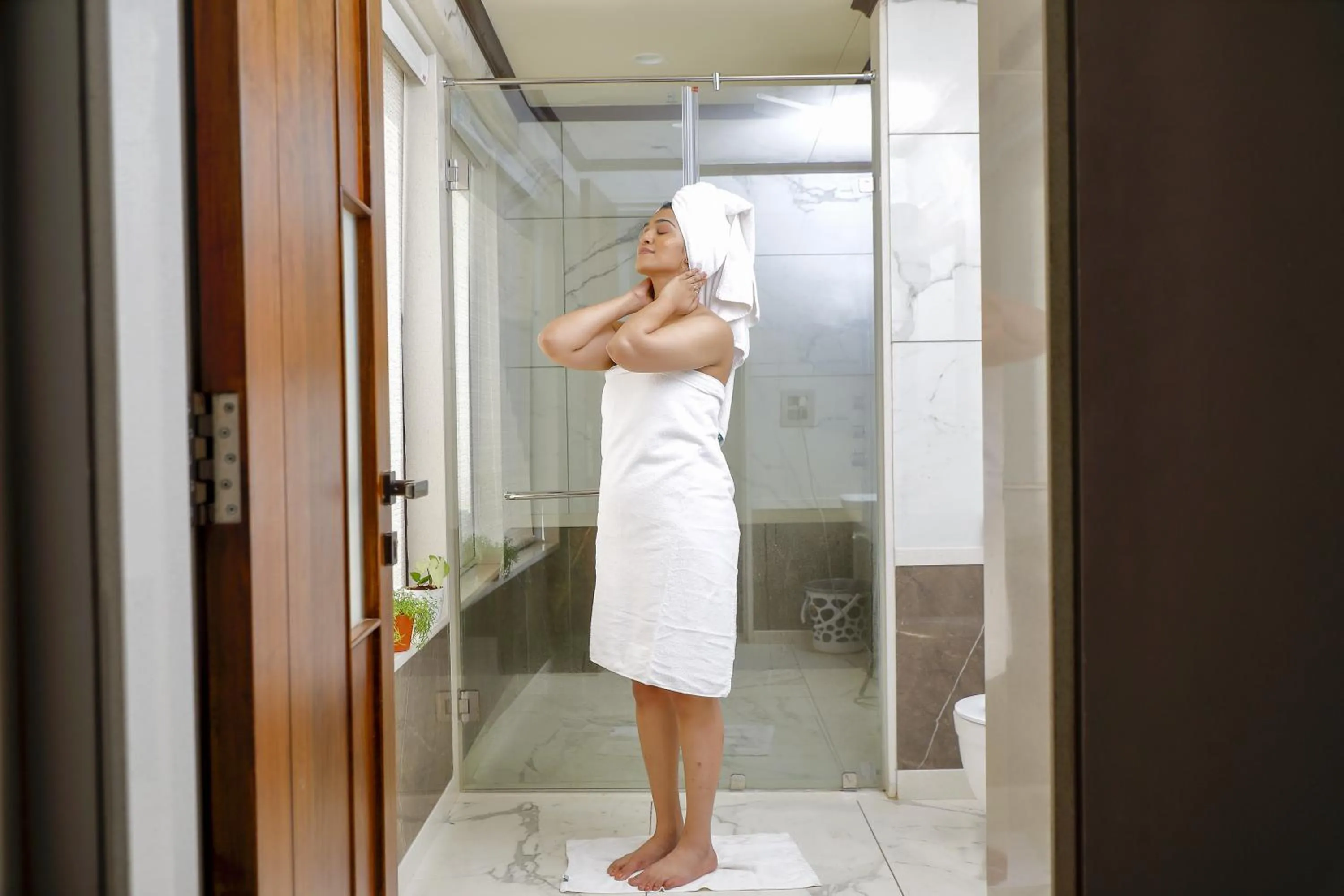 Shower in Whistling Woodzs Resort