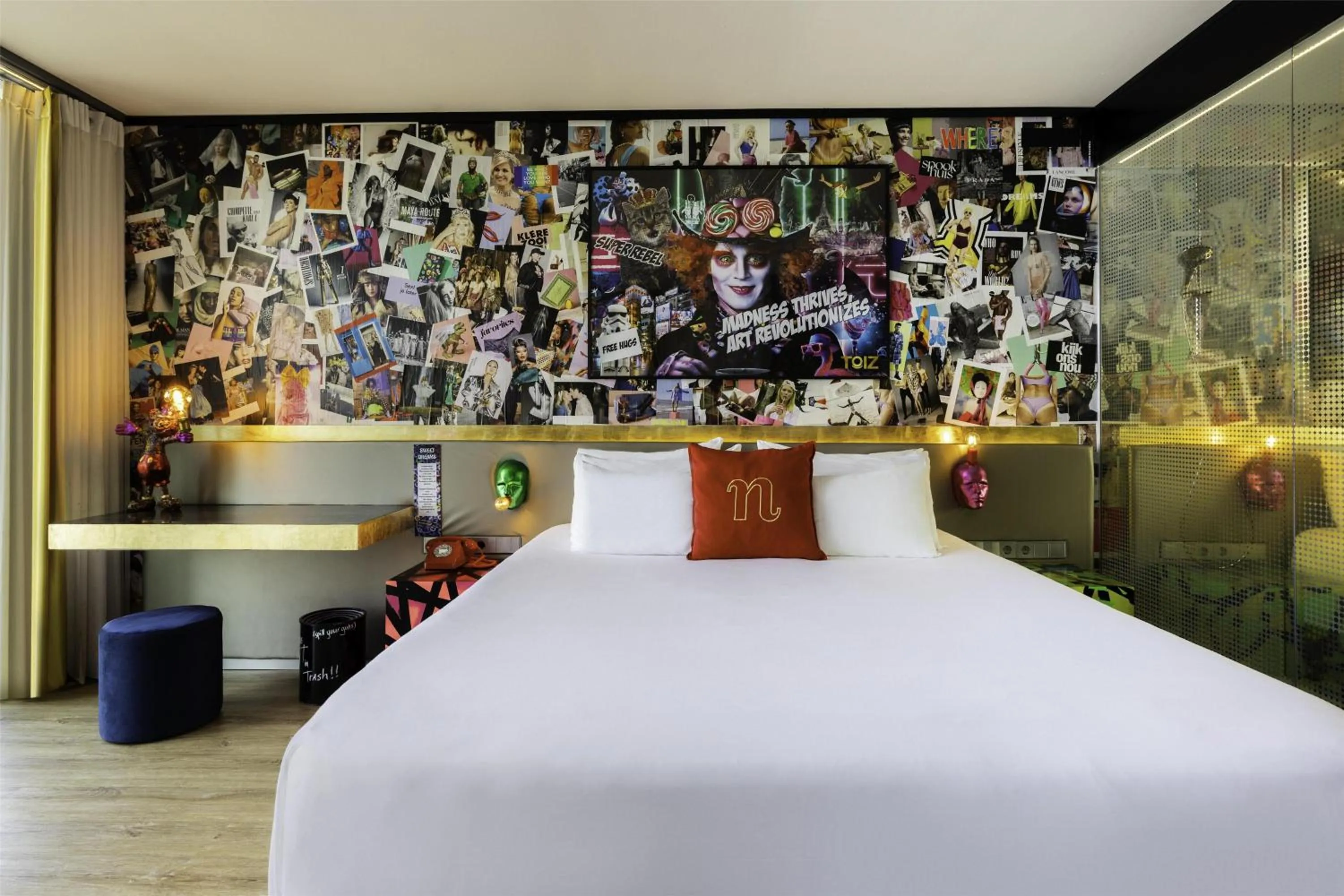 Photo of the whole room, Bed in nhow Rotterdam