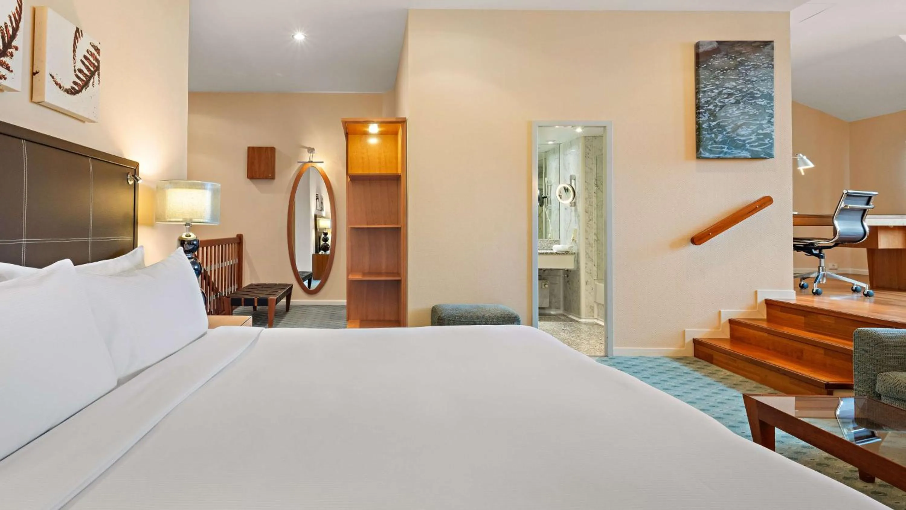 Bed in Hilton Dresden an der Frauenkirche