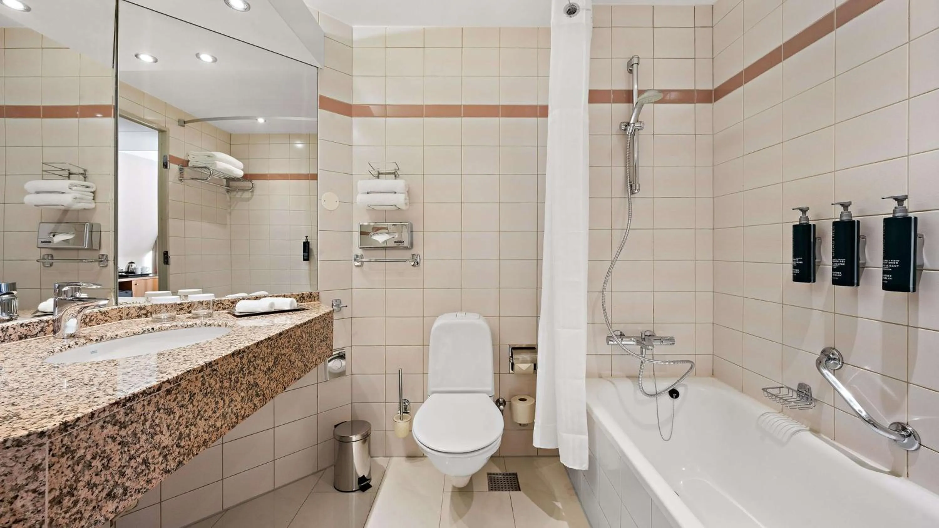 Bathroom in Hilton Dresden an der Frauenkirche