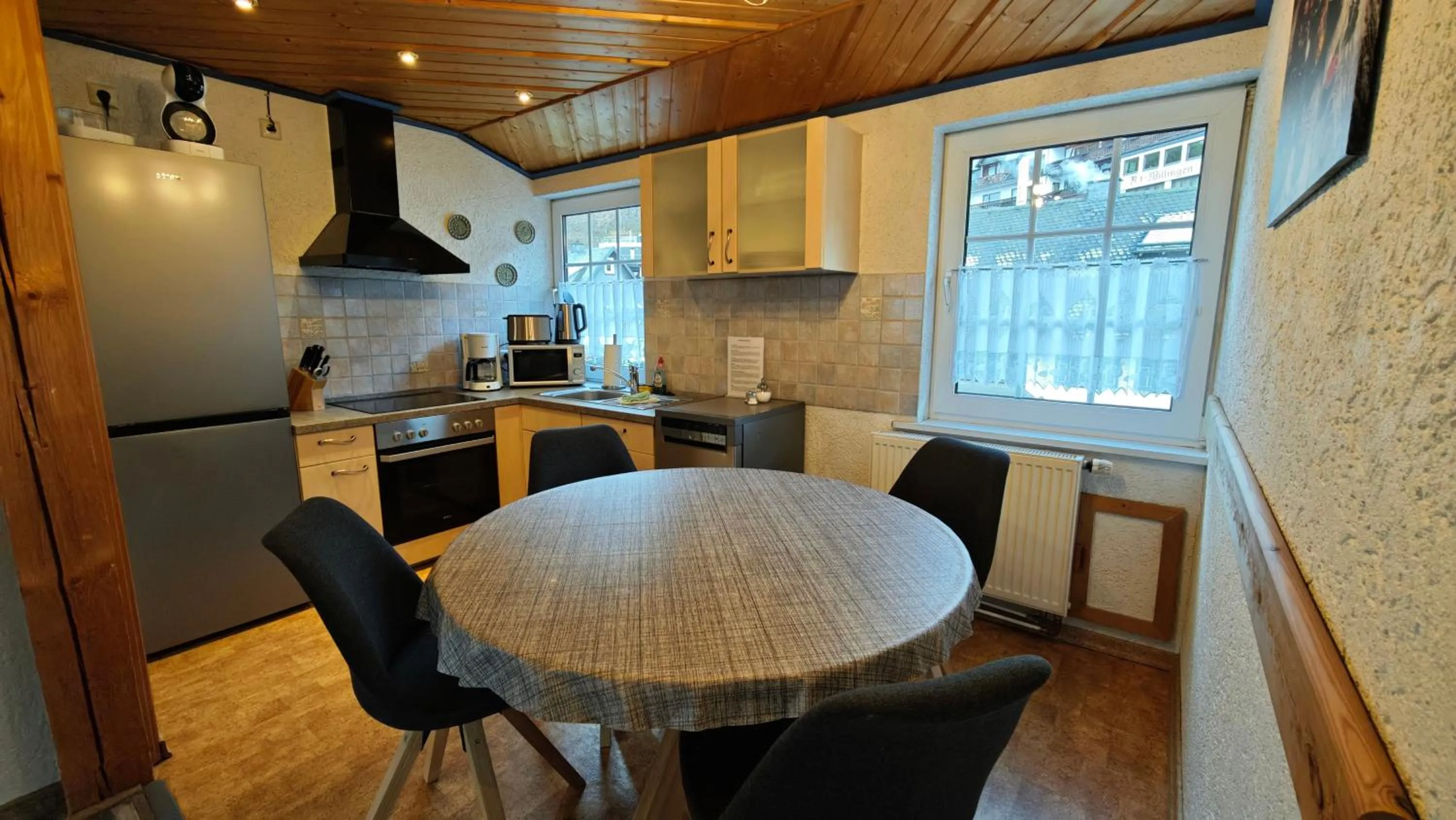 Kitchen or kitchenette in Hotel Garni "Zur Alten Post"