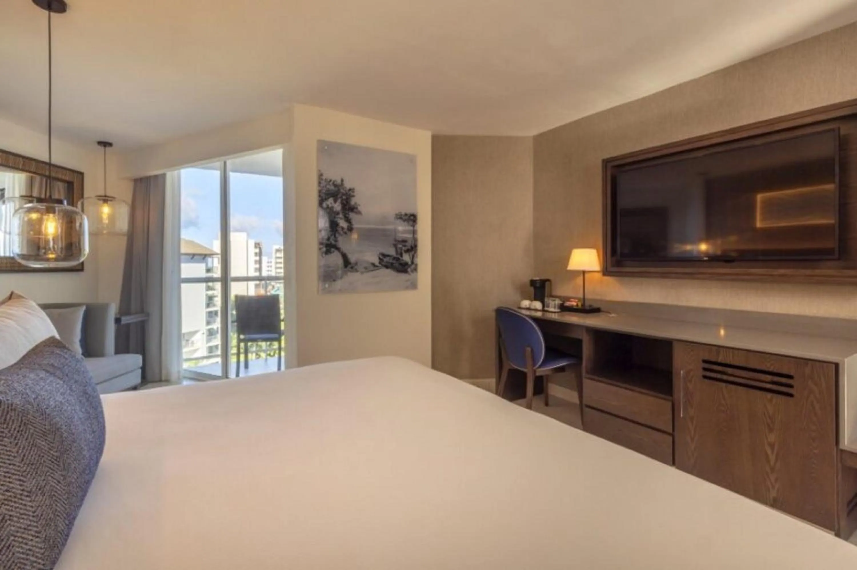 View (from property/room), Bed in Royalton Hideaway Blue Waters, An Autograph Collection All-Inclusive Resort - Adults Only