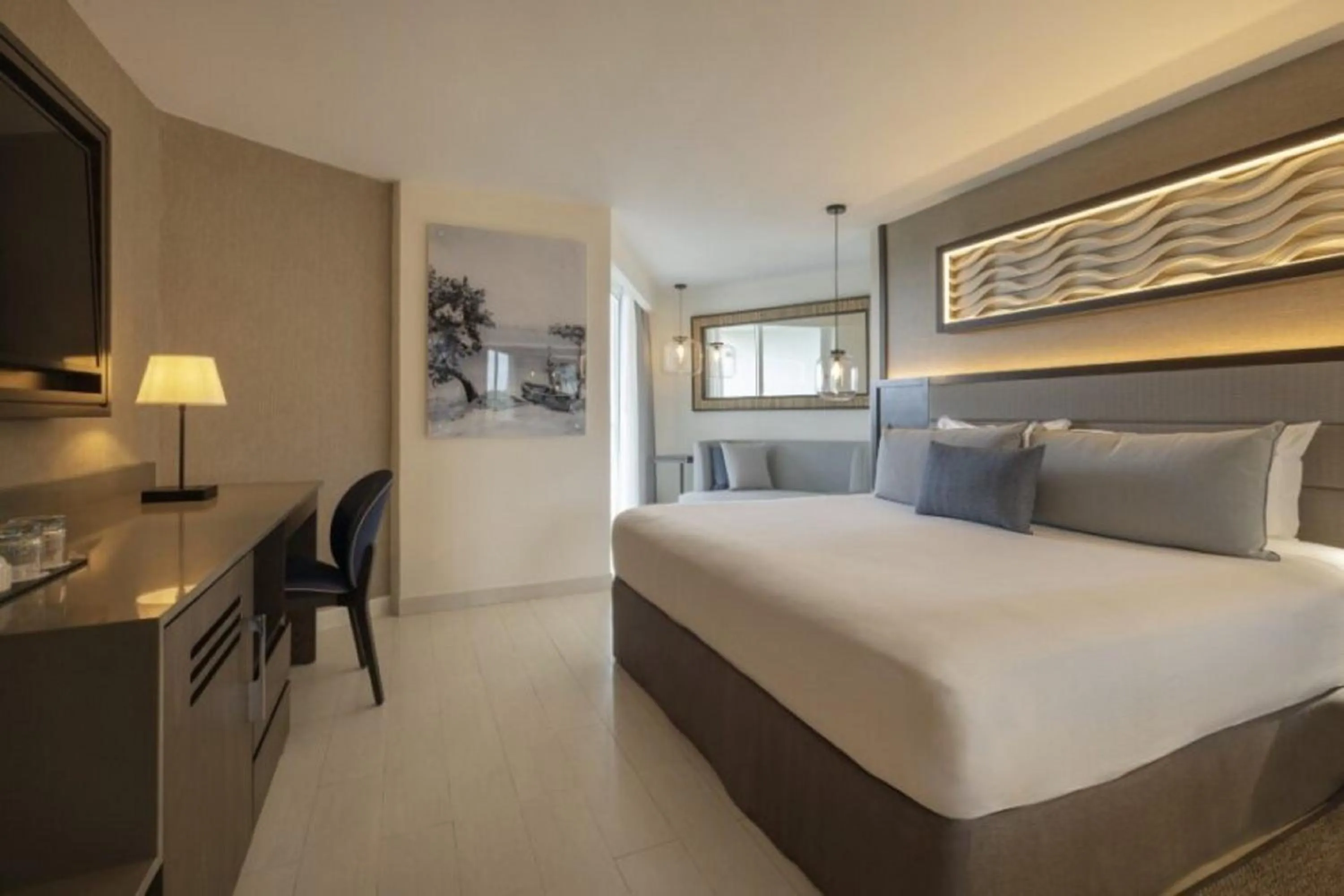 View (from property/room), Bed in Royalton Hideaway Blue Waters, An Autograph Collection All-Inclusive Resort - Adults Only