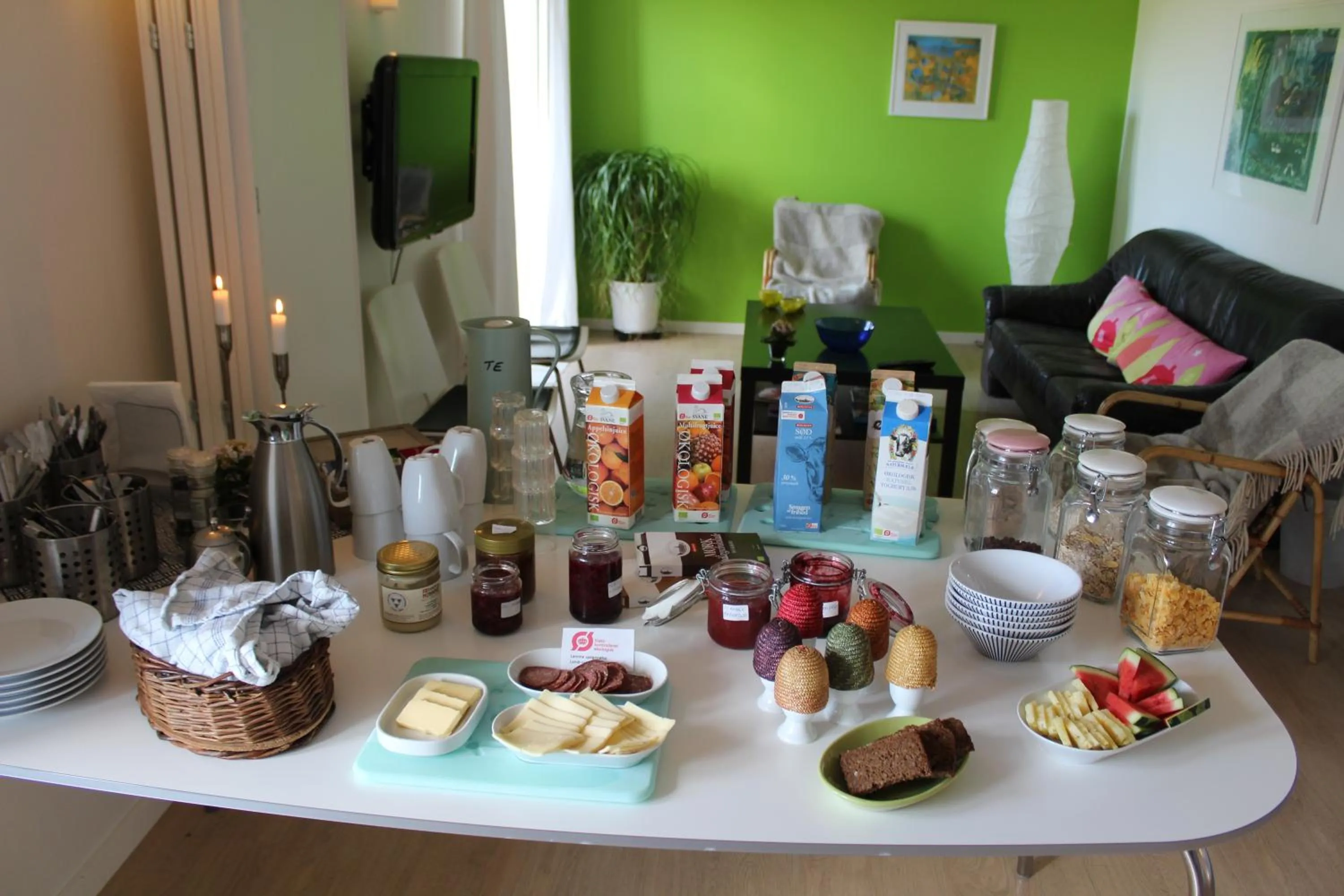 Buffet breakfast in Quistgaarden Bed & Breakfast