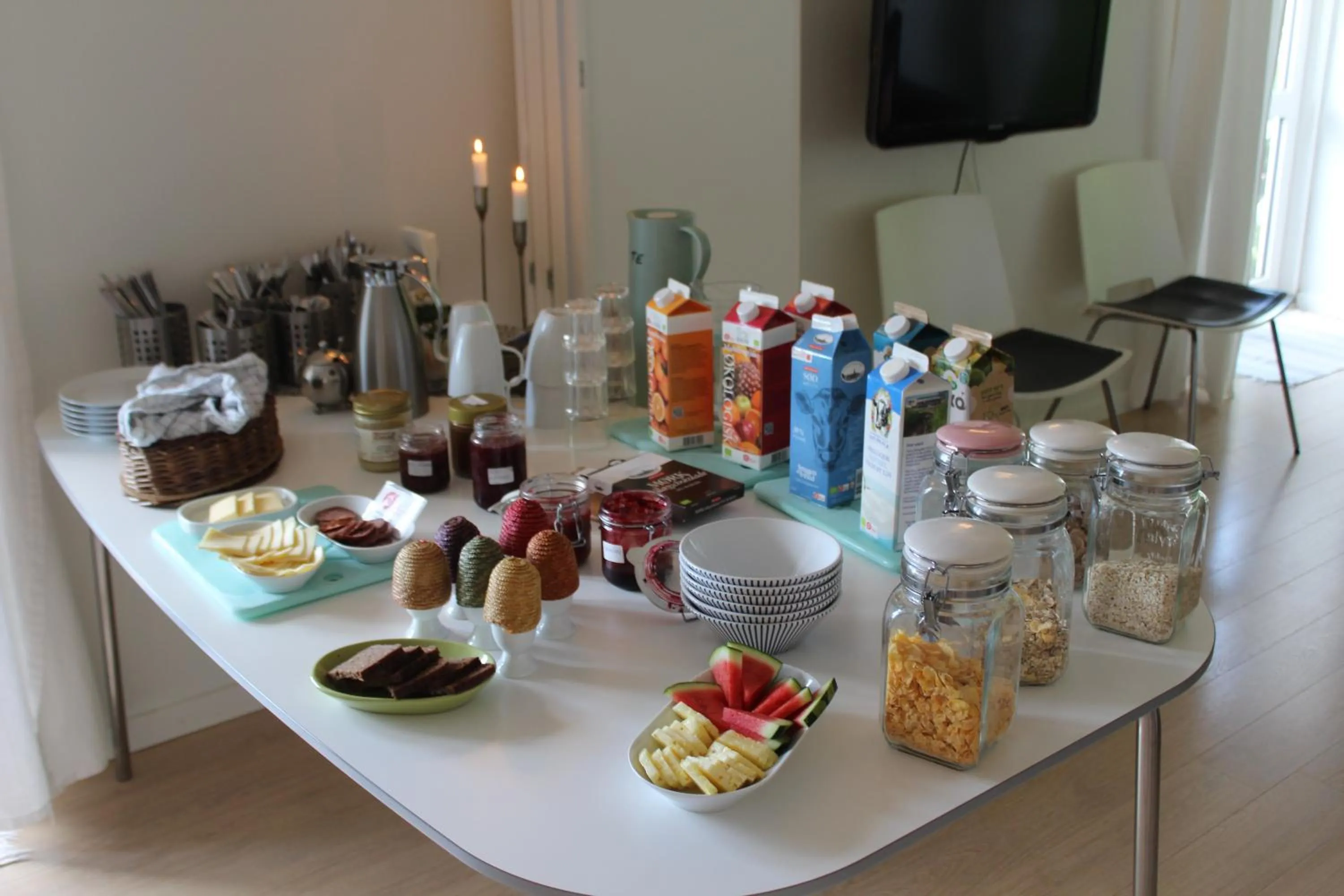 Buffet breakfast in Quistgaarden Bed & Breakfast