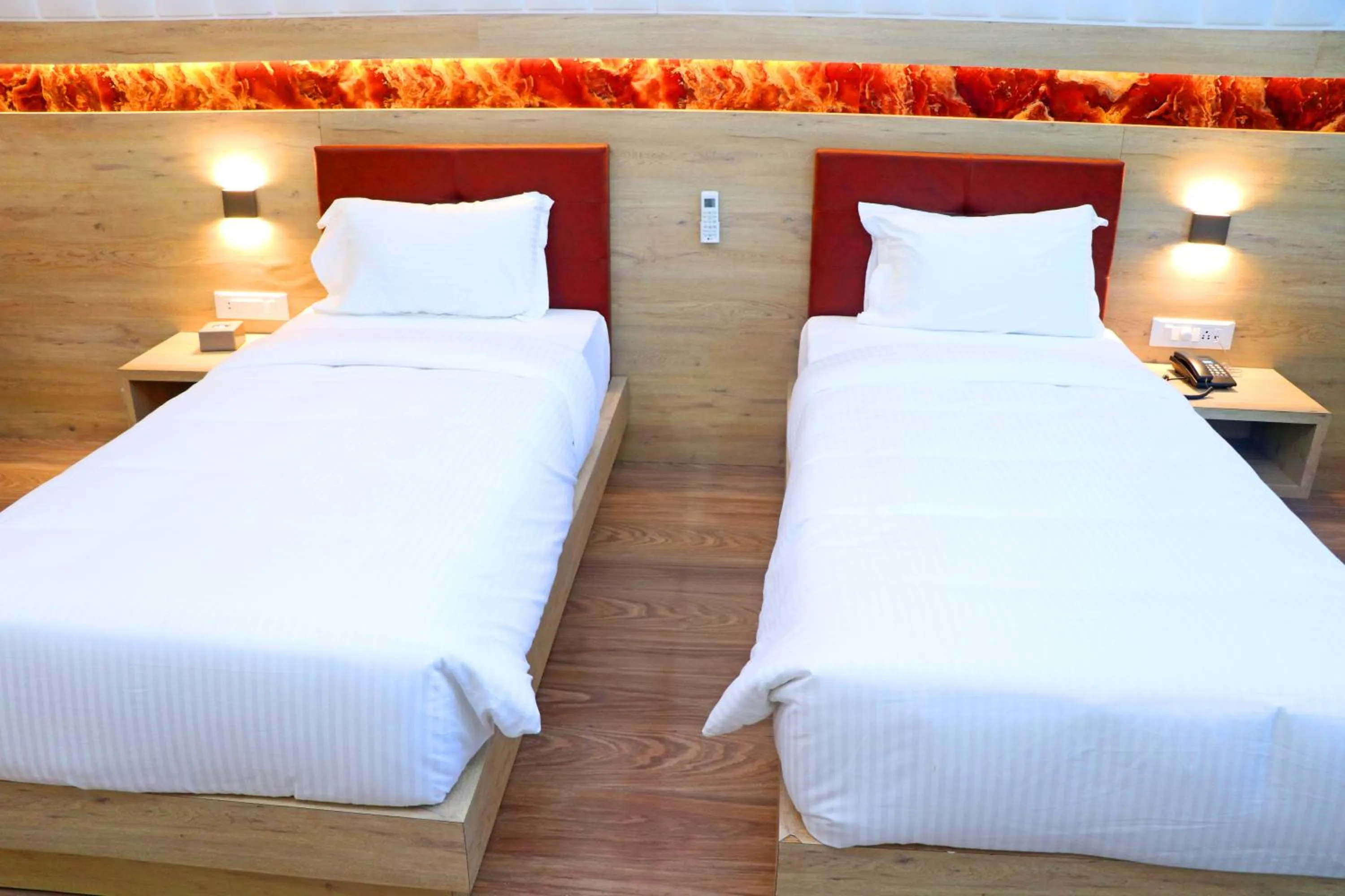 Bedroom, Bed in THE GRAND ASTORIA SOMANTH by Shivalaya Darshanam