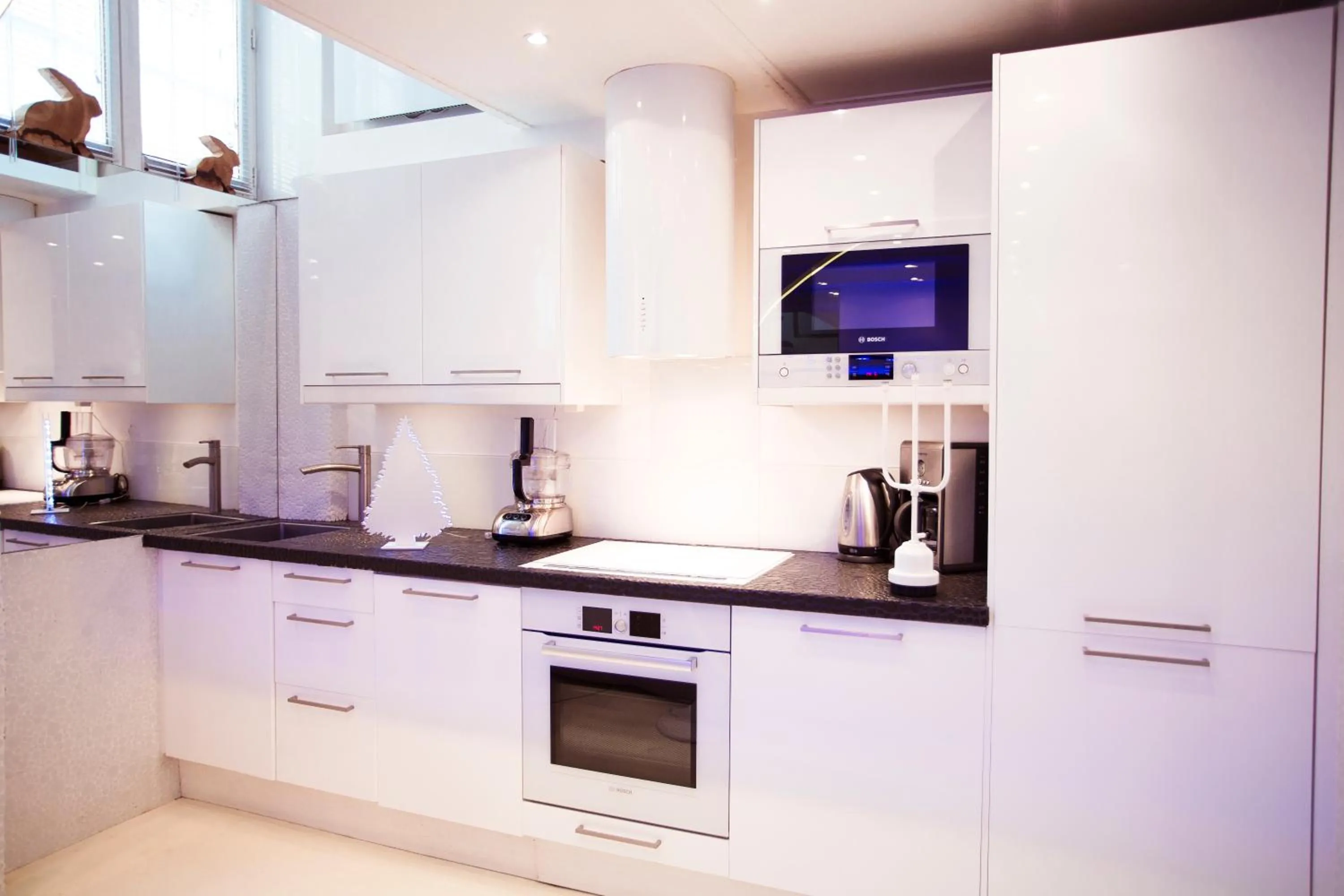 Kitchen or kitchenette in Stylish,luxury duplex Paris city center