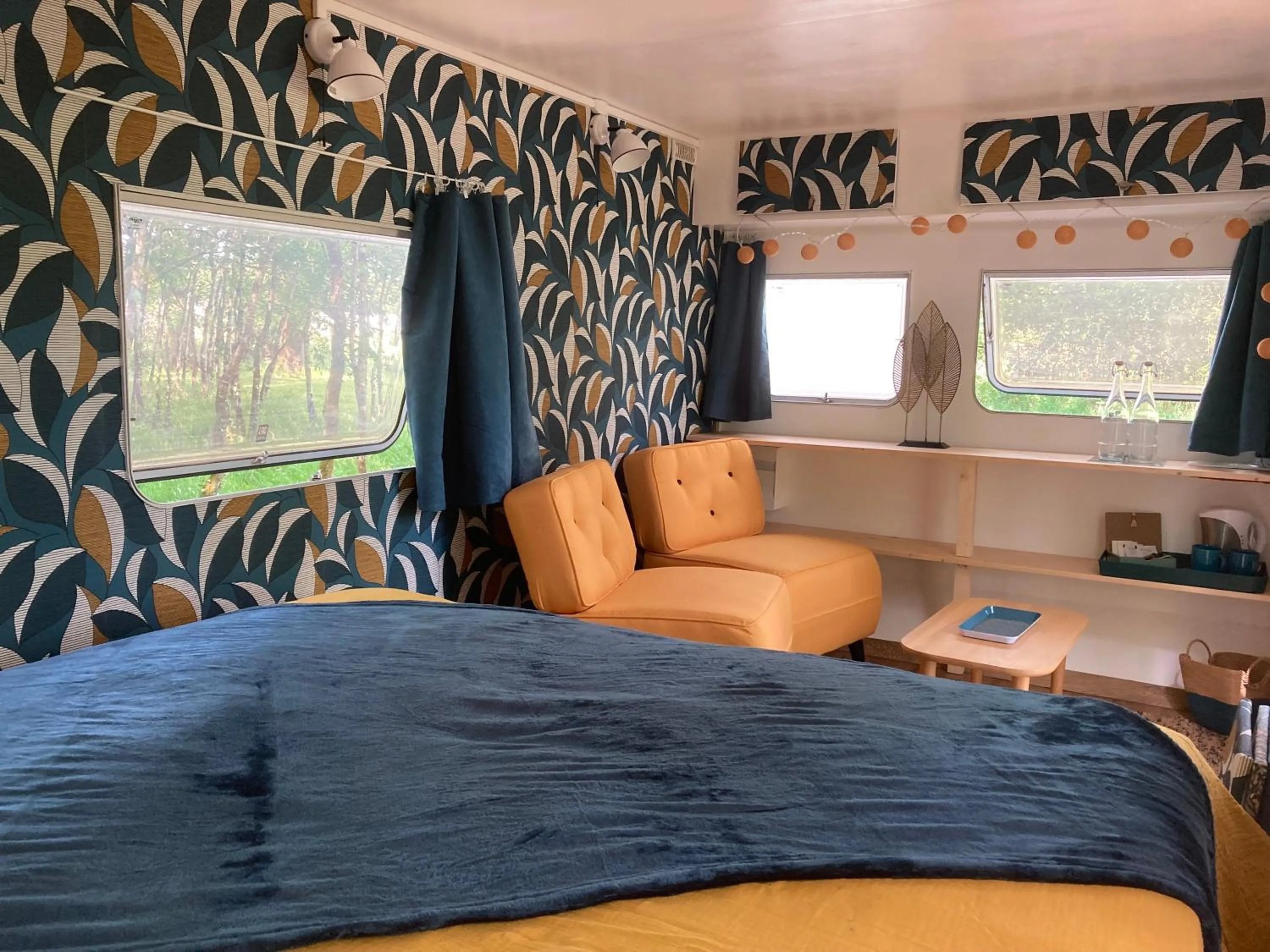 Living room, Bed in L'Intemporelle