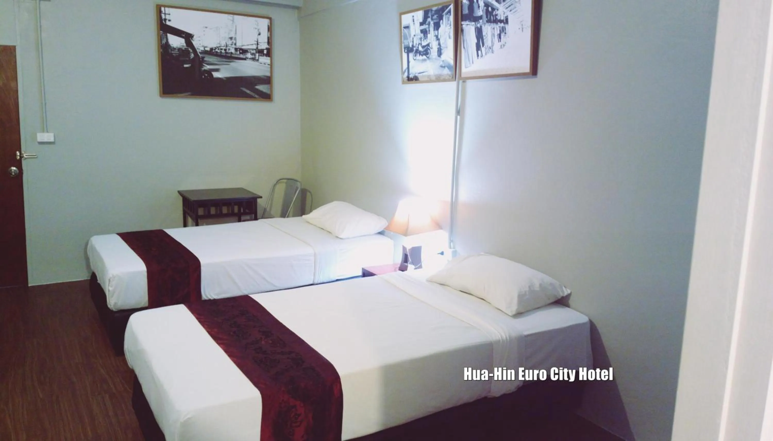 Bed in Hua Hin Euro City Hotel