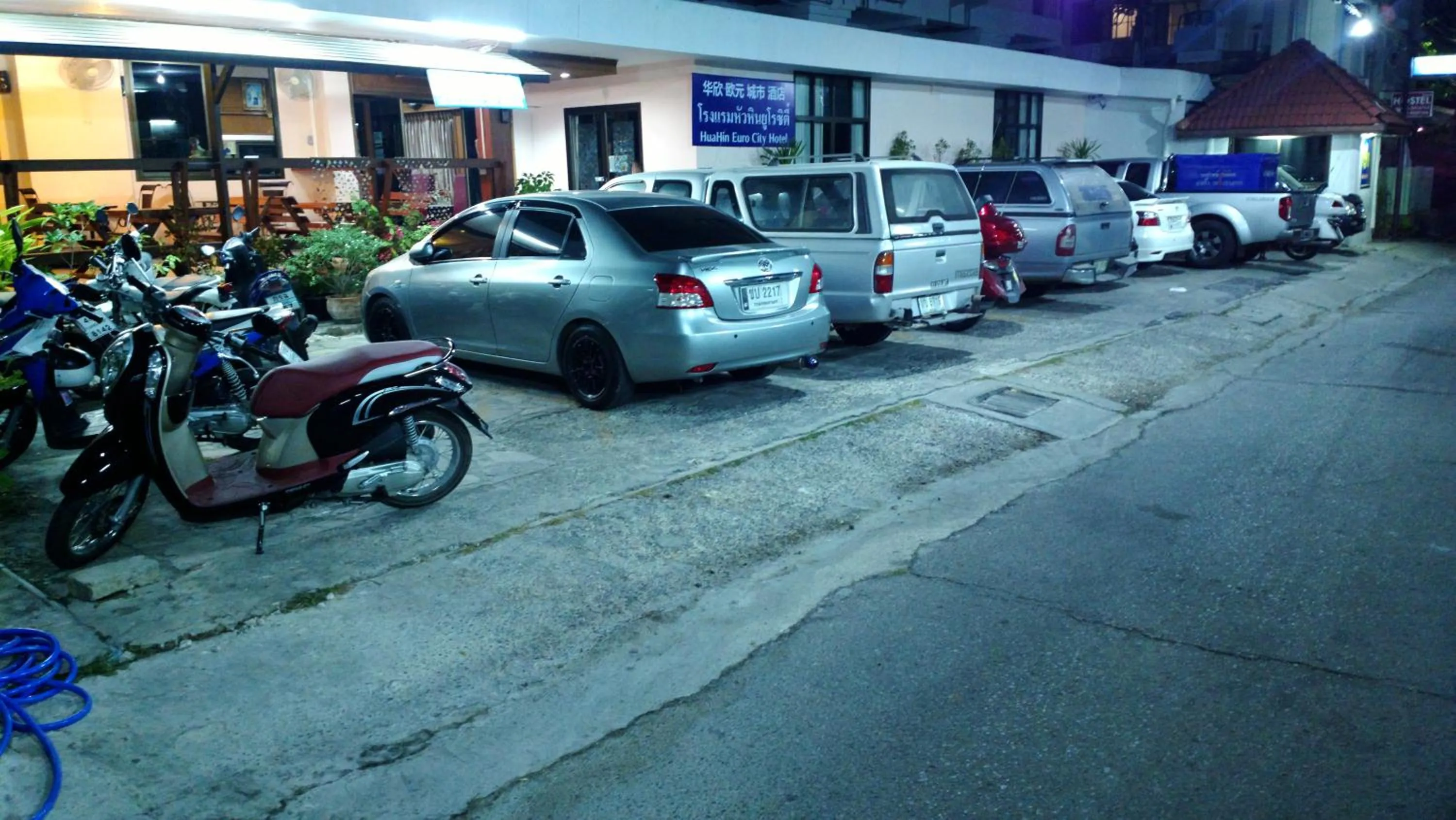 Street view in Hua Hin Euro City Hotel