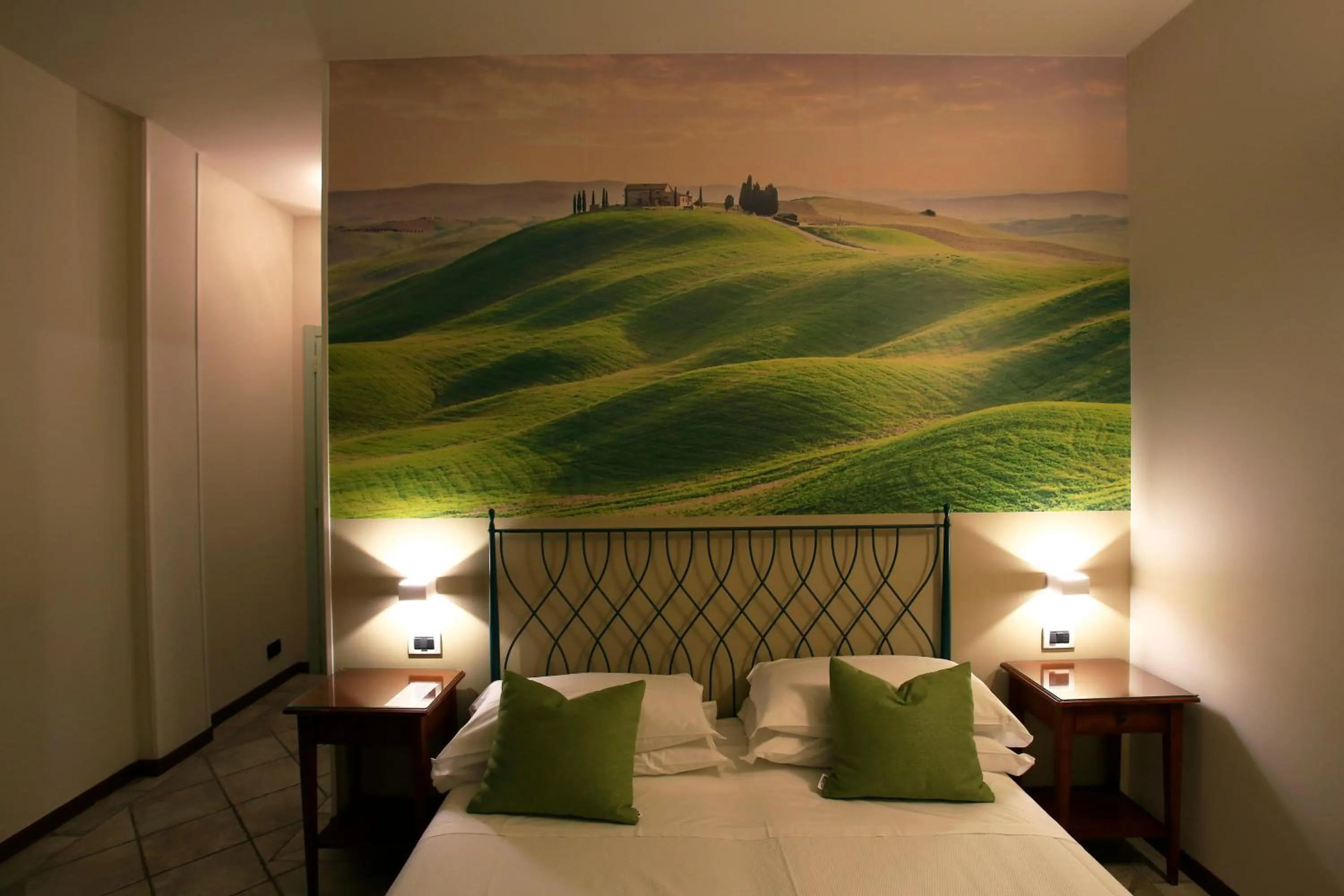 Decorative detail, Bed in Hotel Le Colline