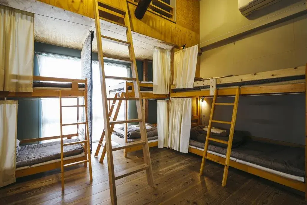 Bunk Bed in Female Dormitory Room in Torii-Kuguru Bunk Bed in Female Dormitory Room in Torii-Kuguru