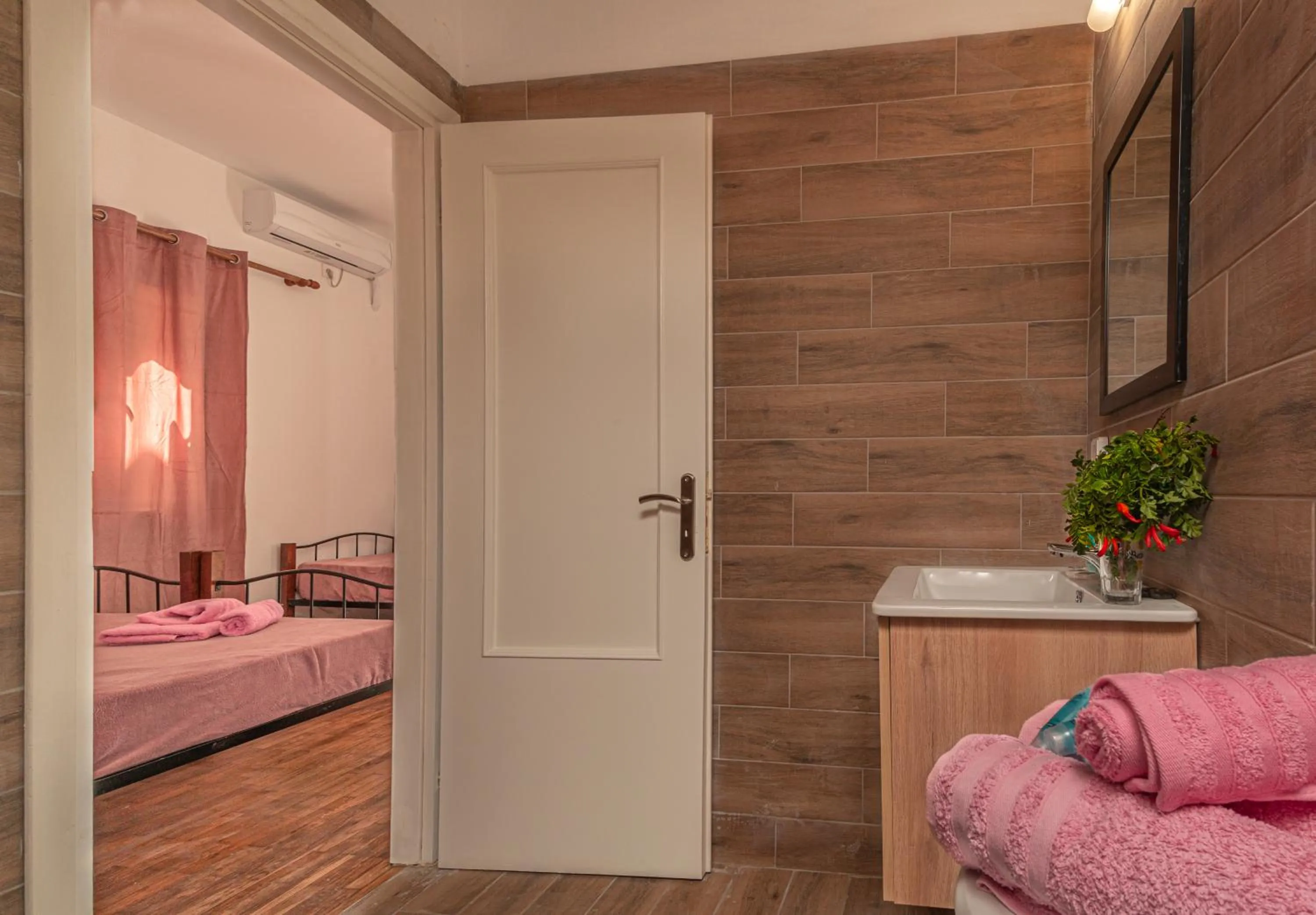 Bed in Dimelal Mykonos Town Apartments