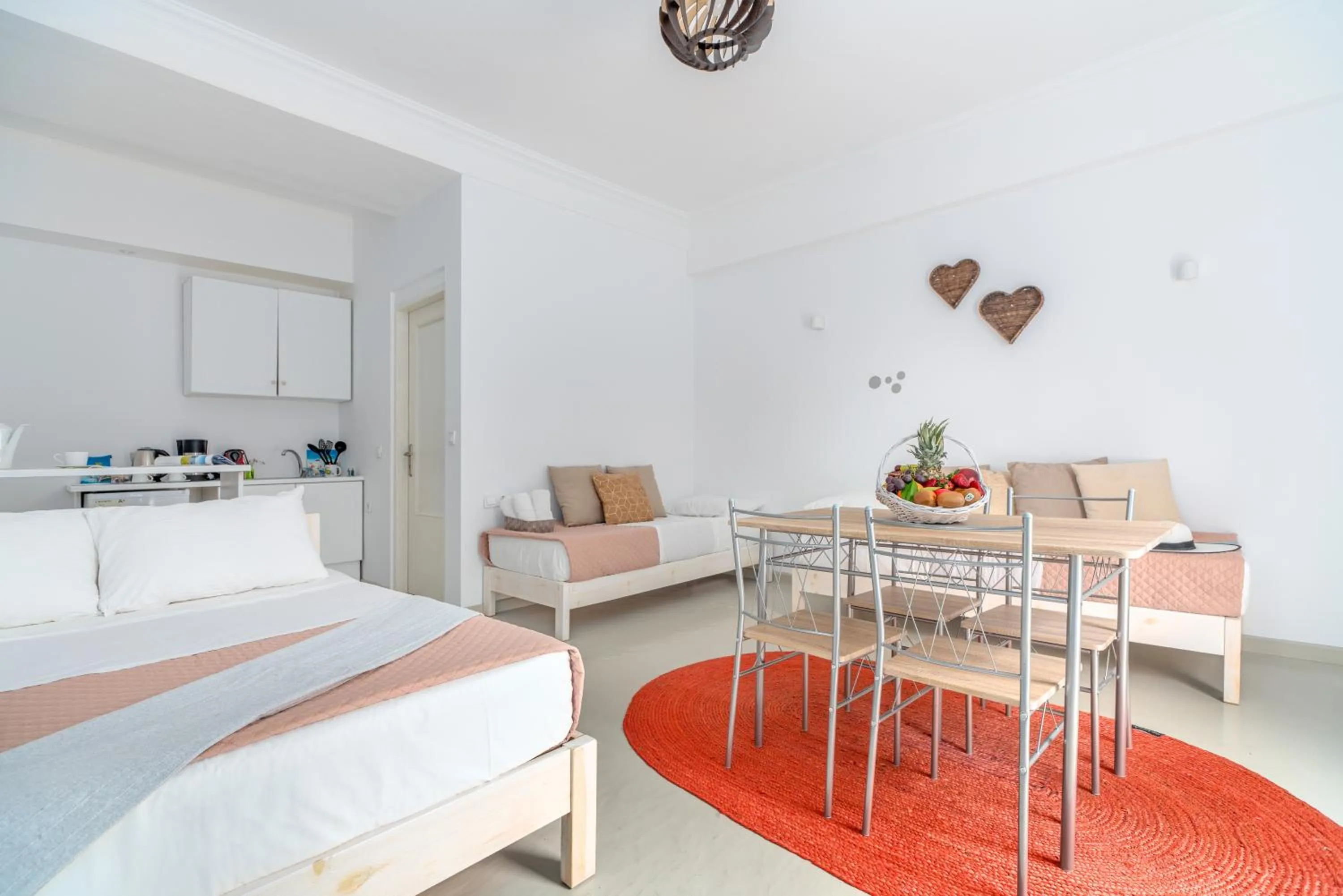 Bed in Dimelal Mykonos Town Apartments