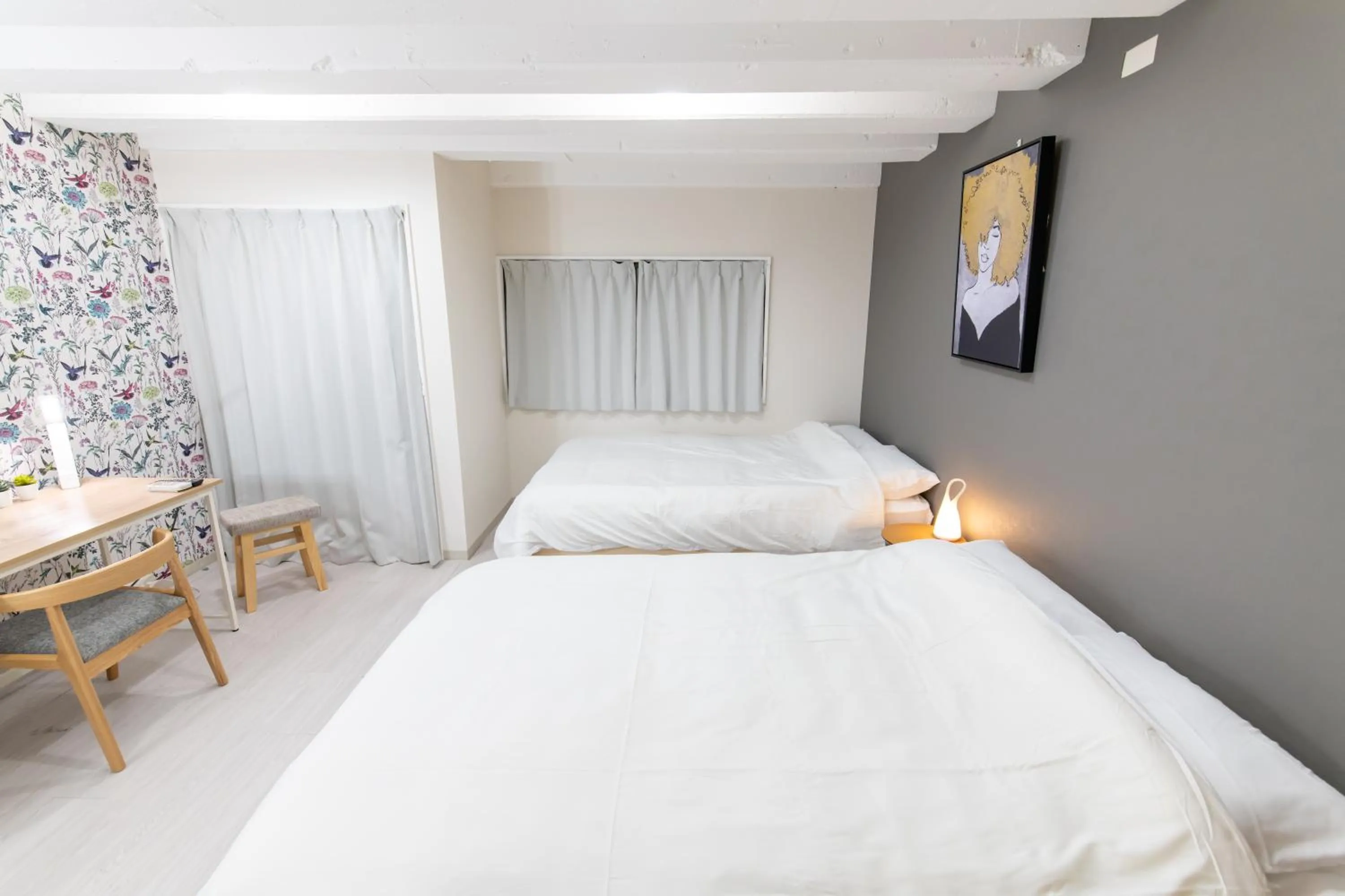 Bed in LUANAHOTEL IN NAKANO