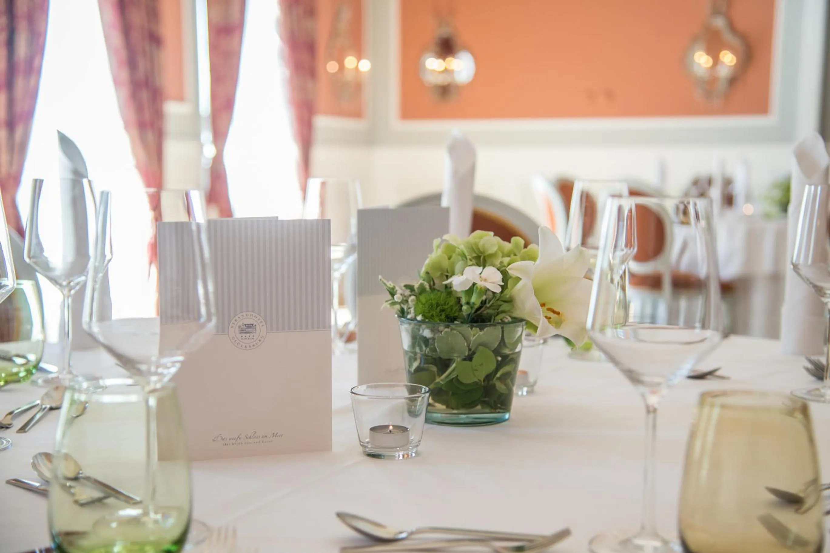 Restaurant/places to eat in Strandhotel Glücksburg