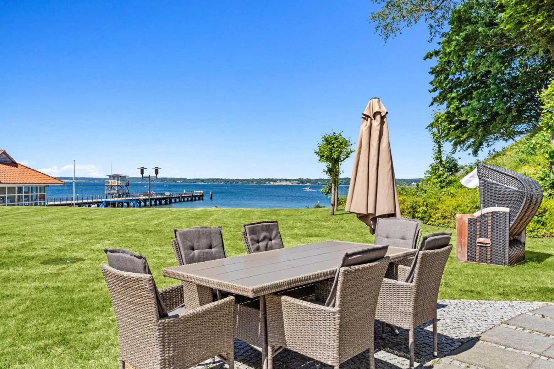 Garden in Strandhotel Glücksburg