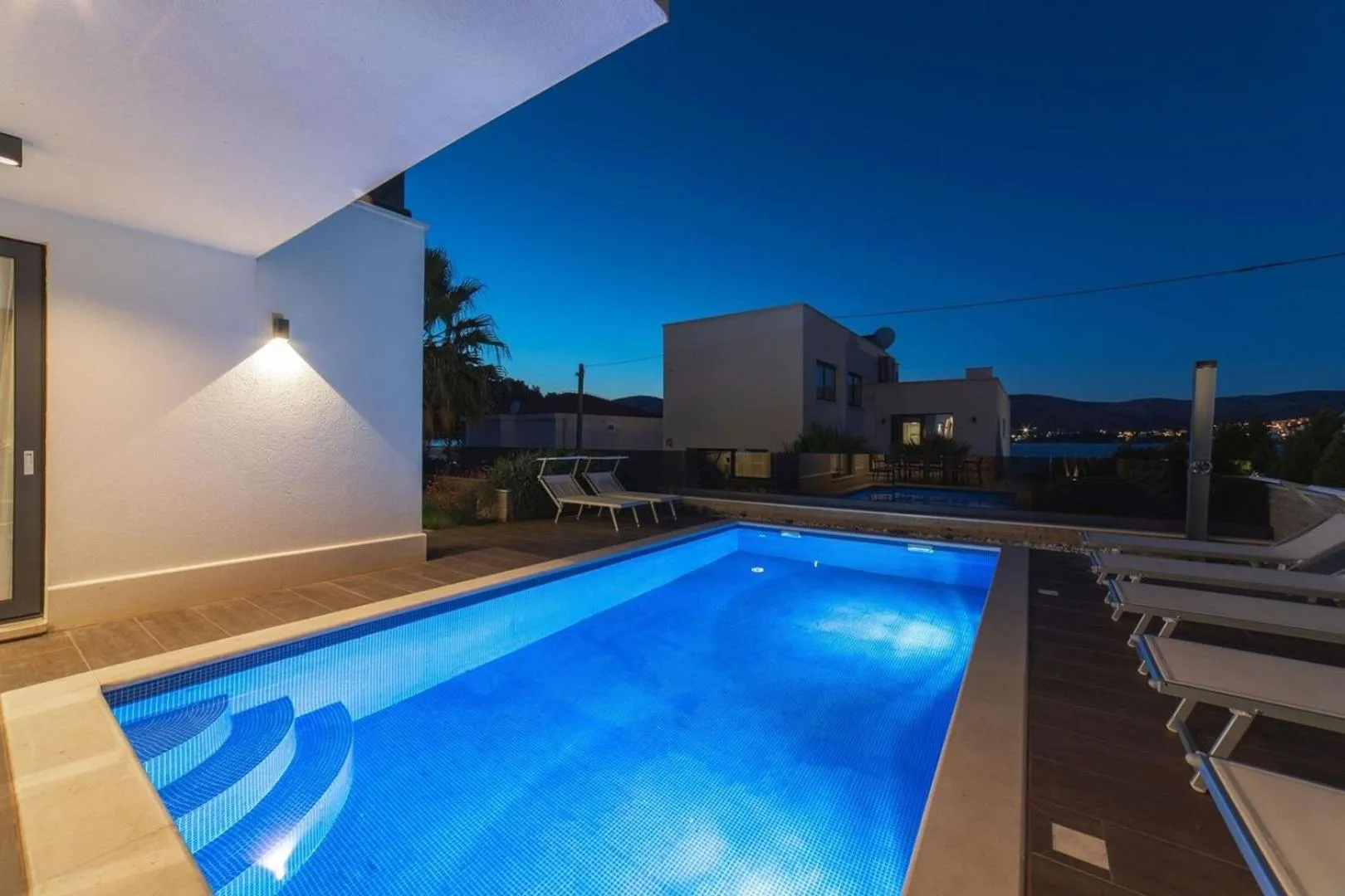Luxury beachfront Villa Trogir 2 with indoor & outdoor pools