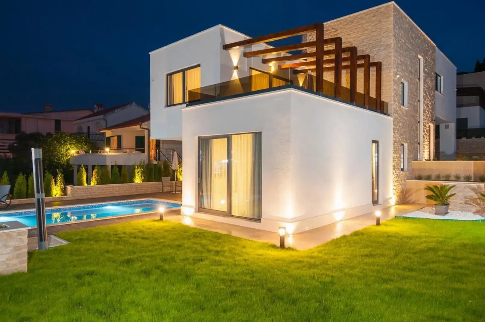 Luxury beachfront Villa Trogir 2 with indoor & outdoor pools Luxury beachfront Villa Trogir 2 with indoor & outdoor pools