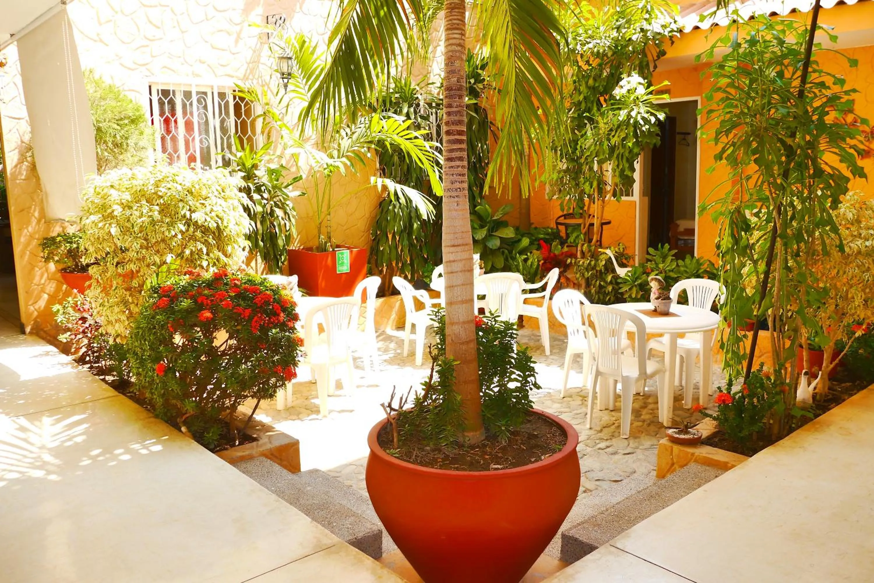 Inner courtyard view in Casa D'mer Taganga