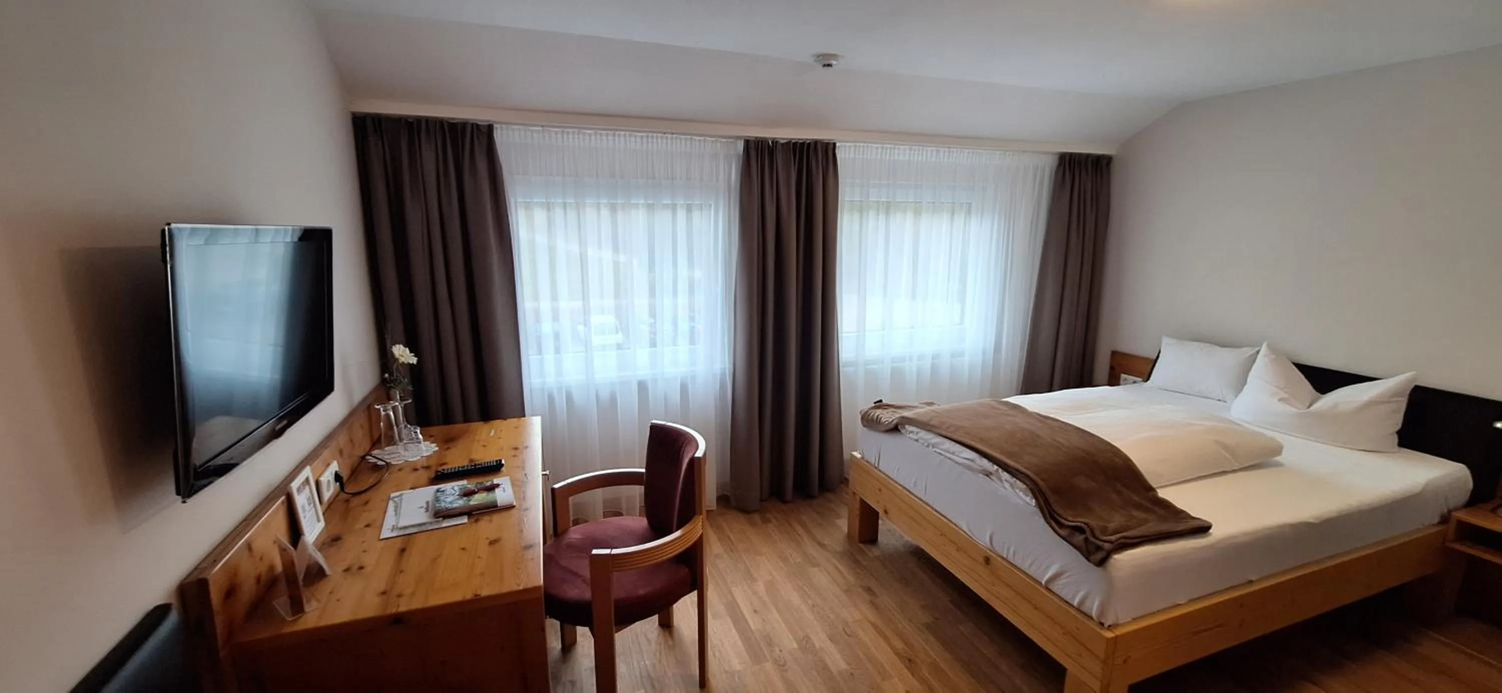 Photo of the whole room, Bed in Hotel Restaurant Waldsägmühle