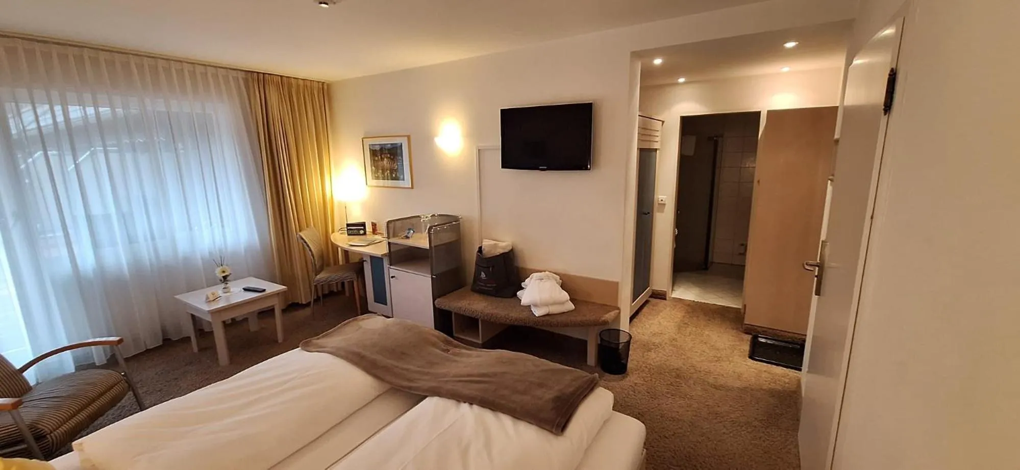 Photo of the whole room, Bed in Hotel Restaurant Waldsägmühle