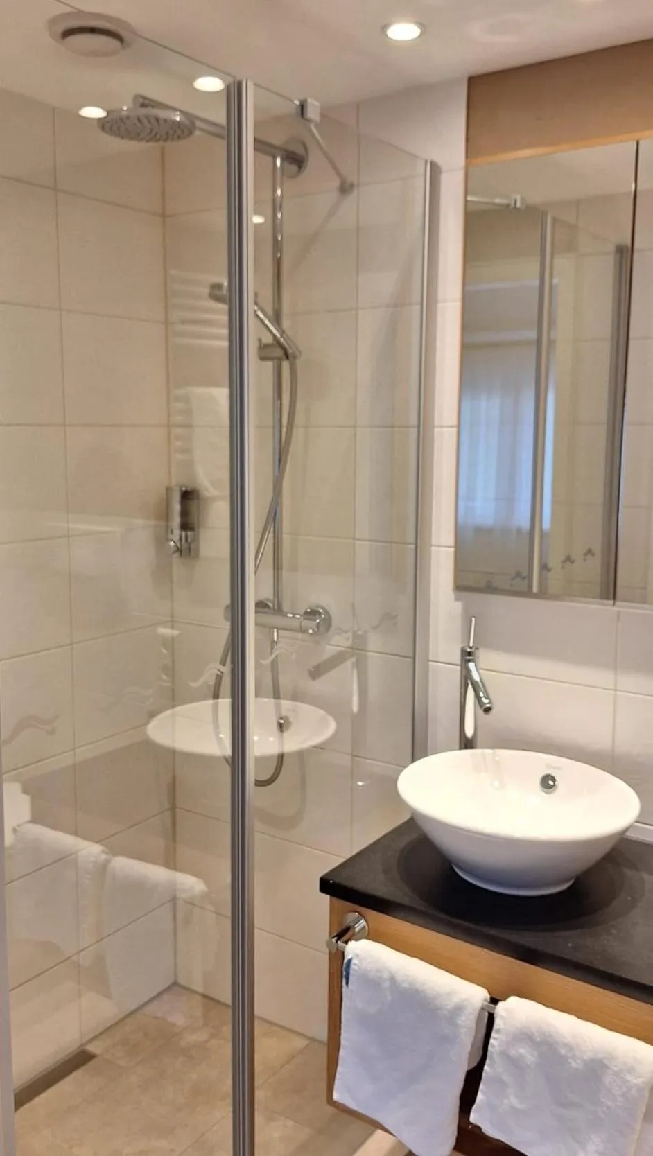 Shower in Hotel Restaurant Waldsägmühle