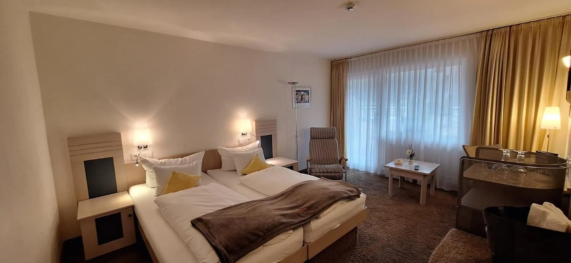 Photo of the whole room, Bed in Hotel Restaurant Waldsägmühle