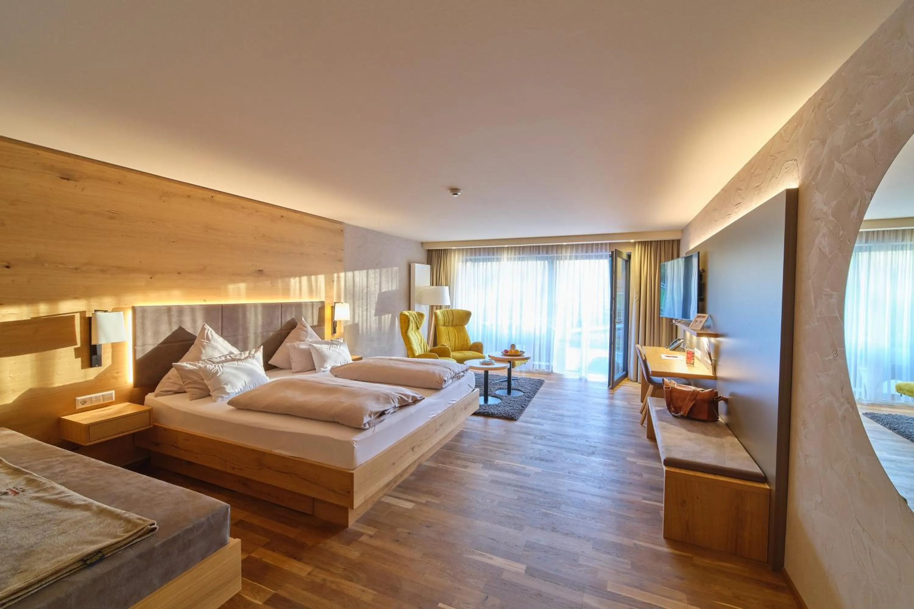 Photo of the whole room, Bed in Hotel Restaurant Waldsägmühle