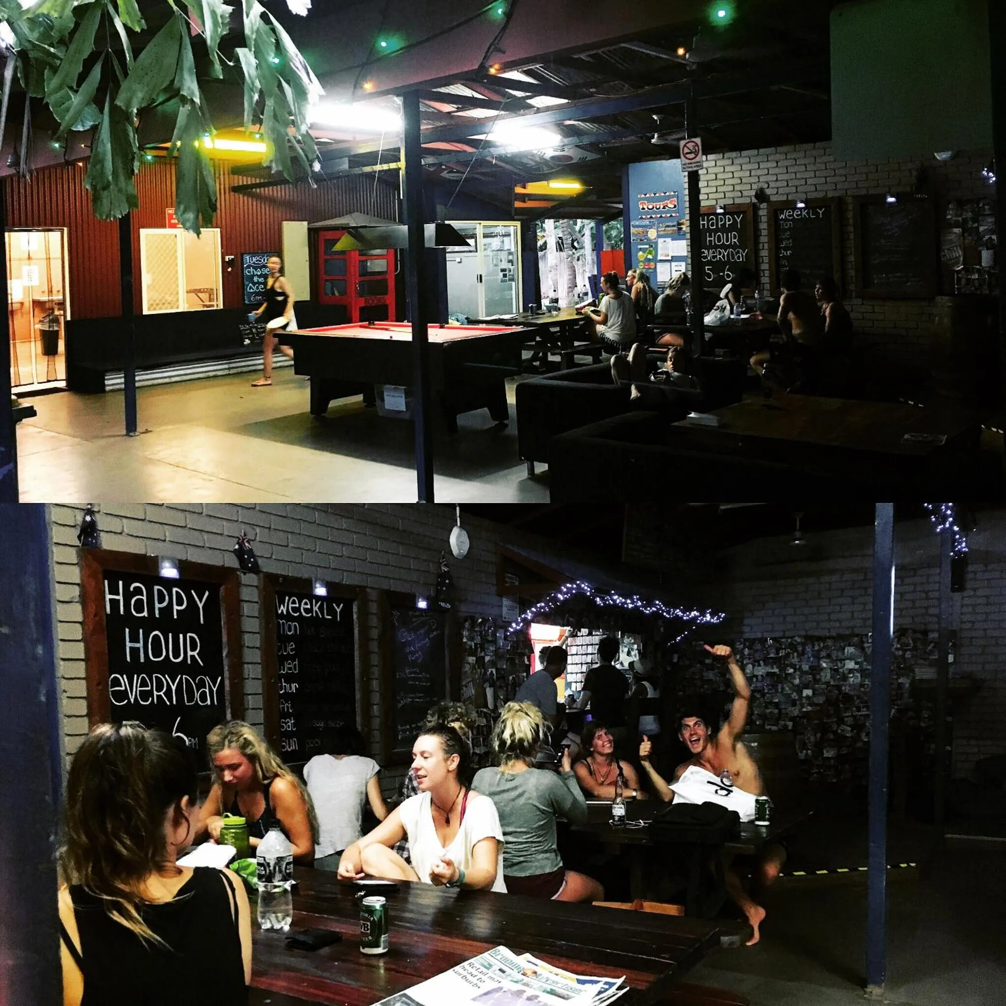 Dining area in Cable Beach Backpackers