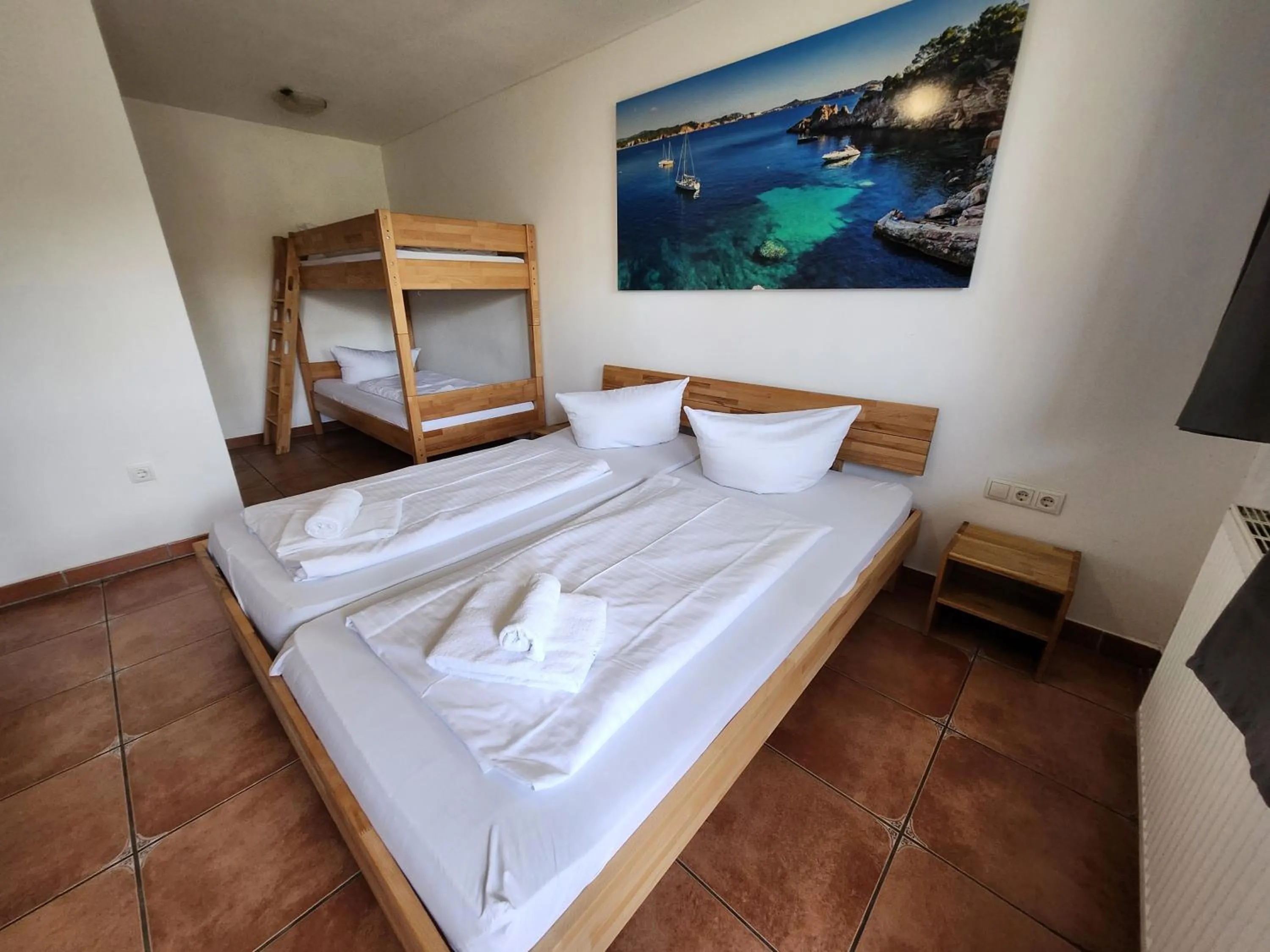 Bed in Gästehaus Parkblick