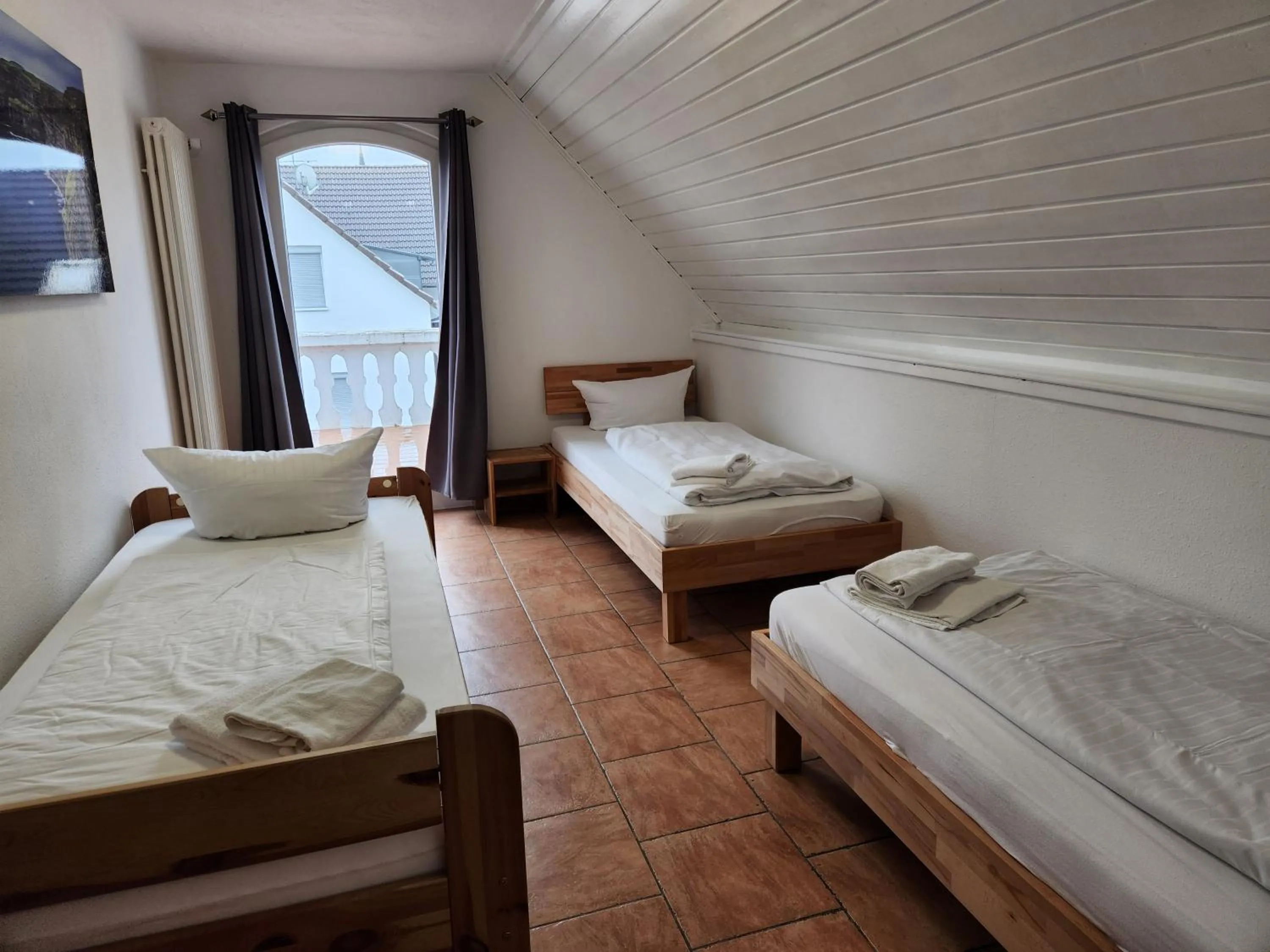 Photo of the whole room, Bed in Gästehaus Parkblick