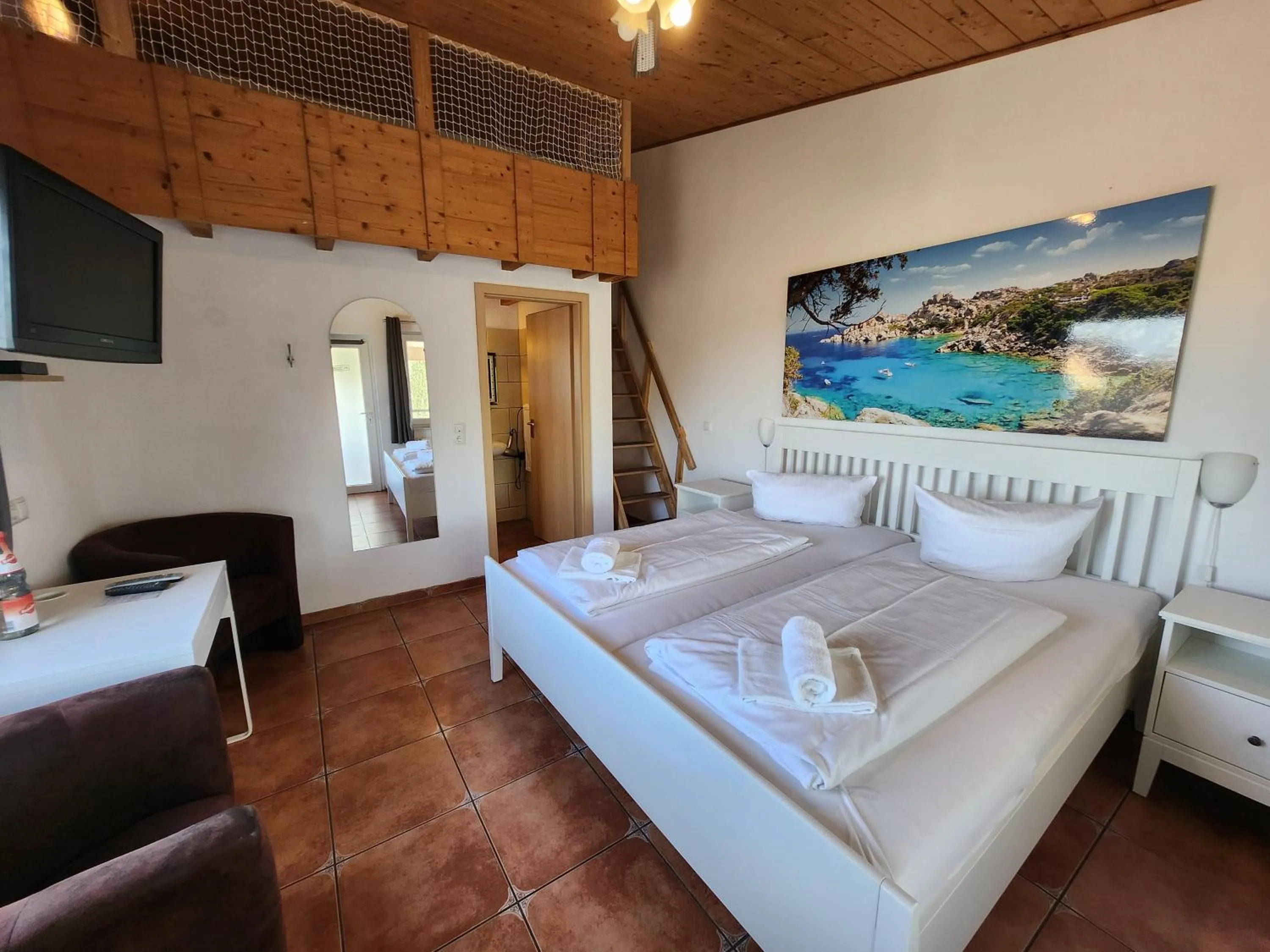 Bed in Gästehaus Parkblick