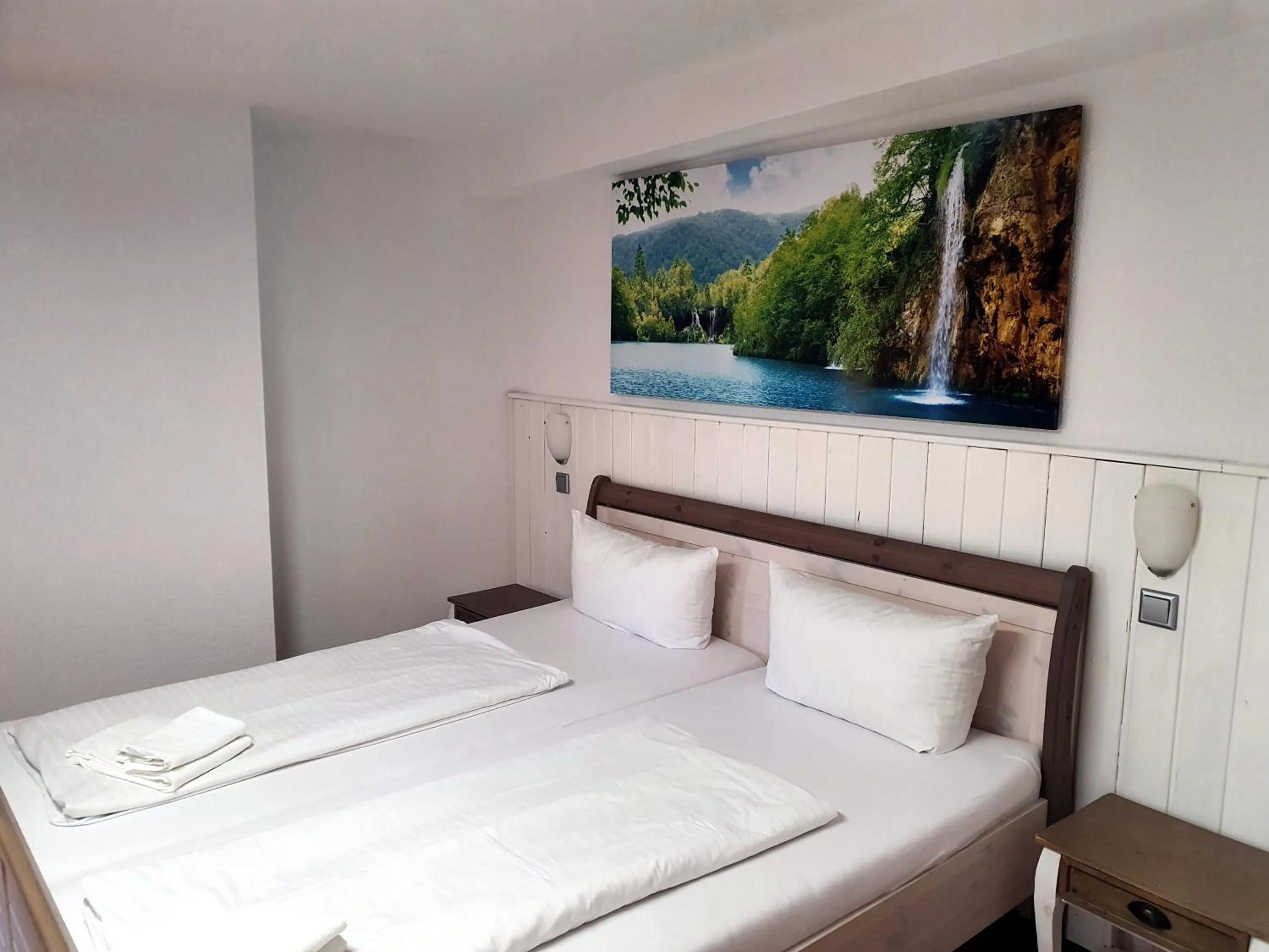 Bed in Gästehaus Parkblick