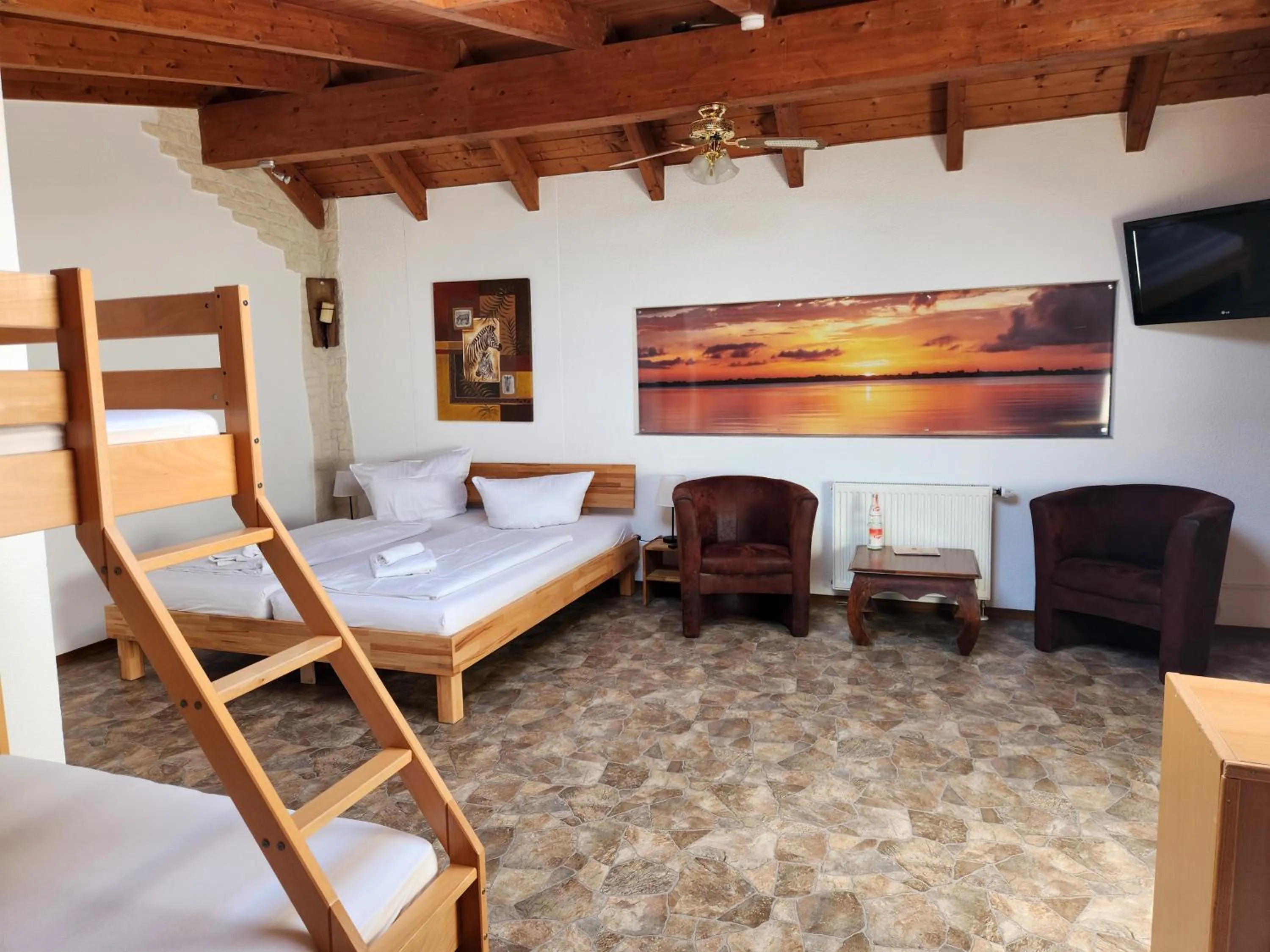 Bed in Gästehaus Parkblick