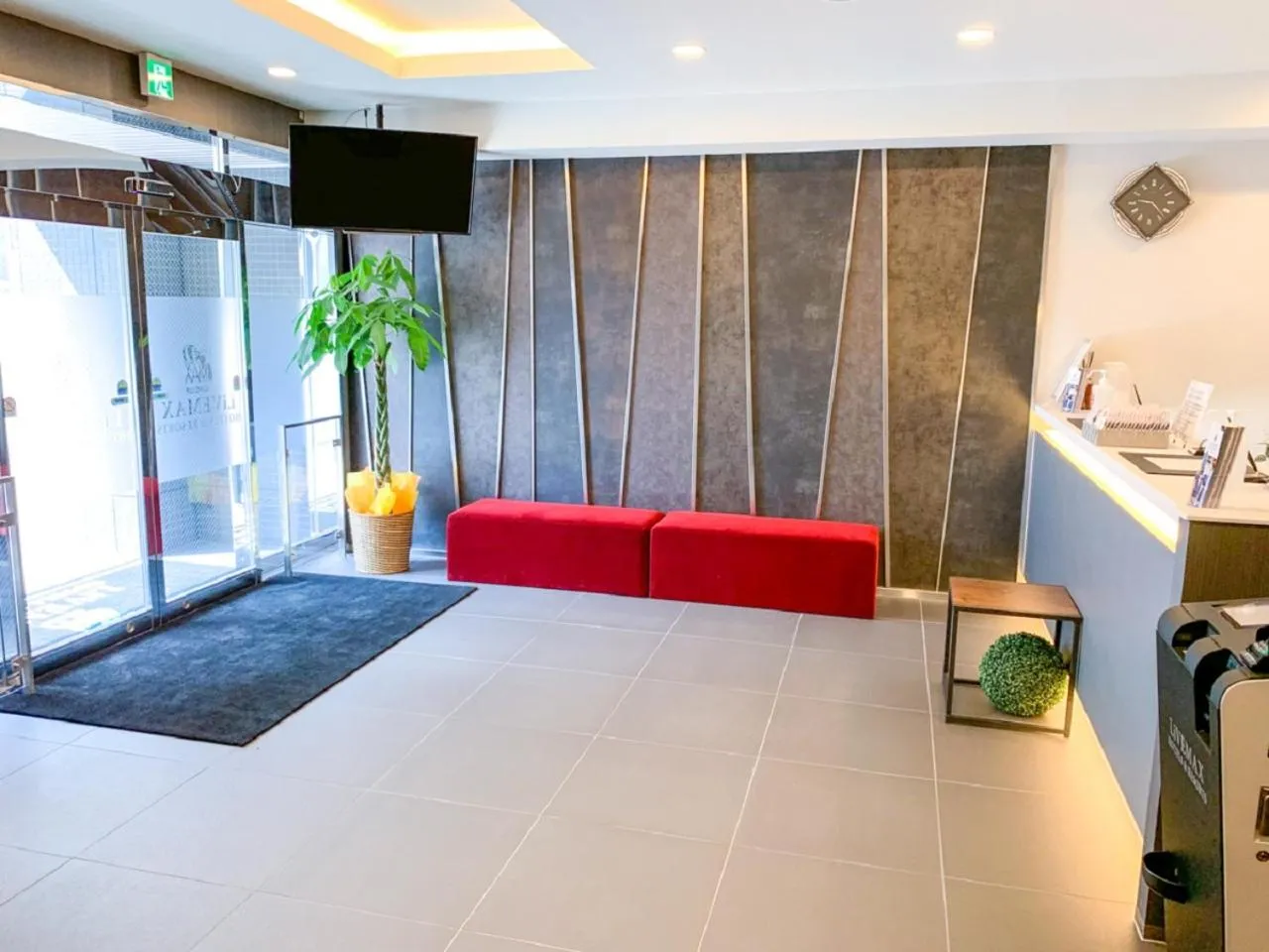 Lobby or reception, Bed in HOTEL LiVEMAX Okayama Kurashiki Ekimae