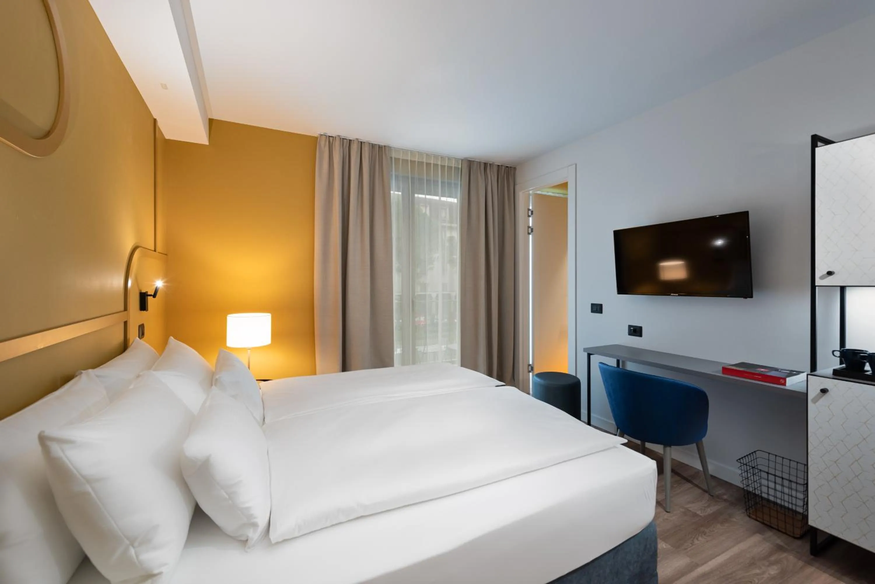 Bed in HT Hotel Trieste